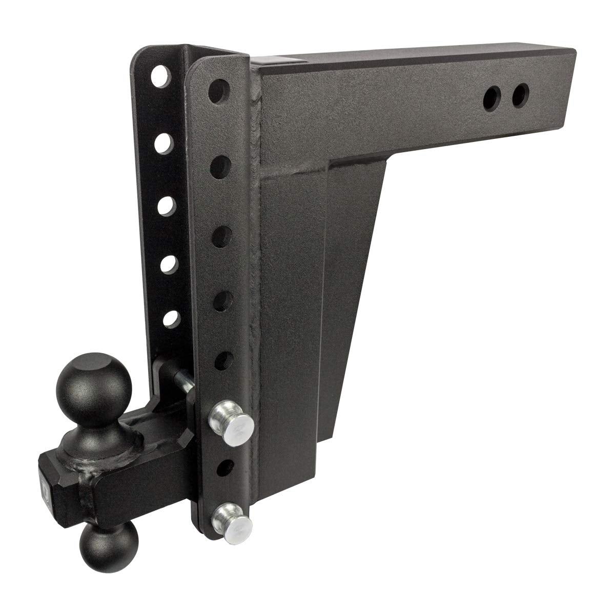 Bulletproof Hitches 3.0'' Adjustable Extreme Duty (36,000Lb Rating) 10'' Drop/Rise Trailer Hitch With 2'' And 2 5/16'' Dual Ball