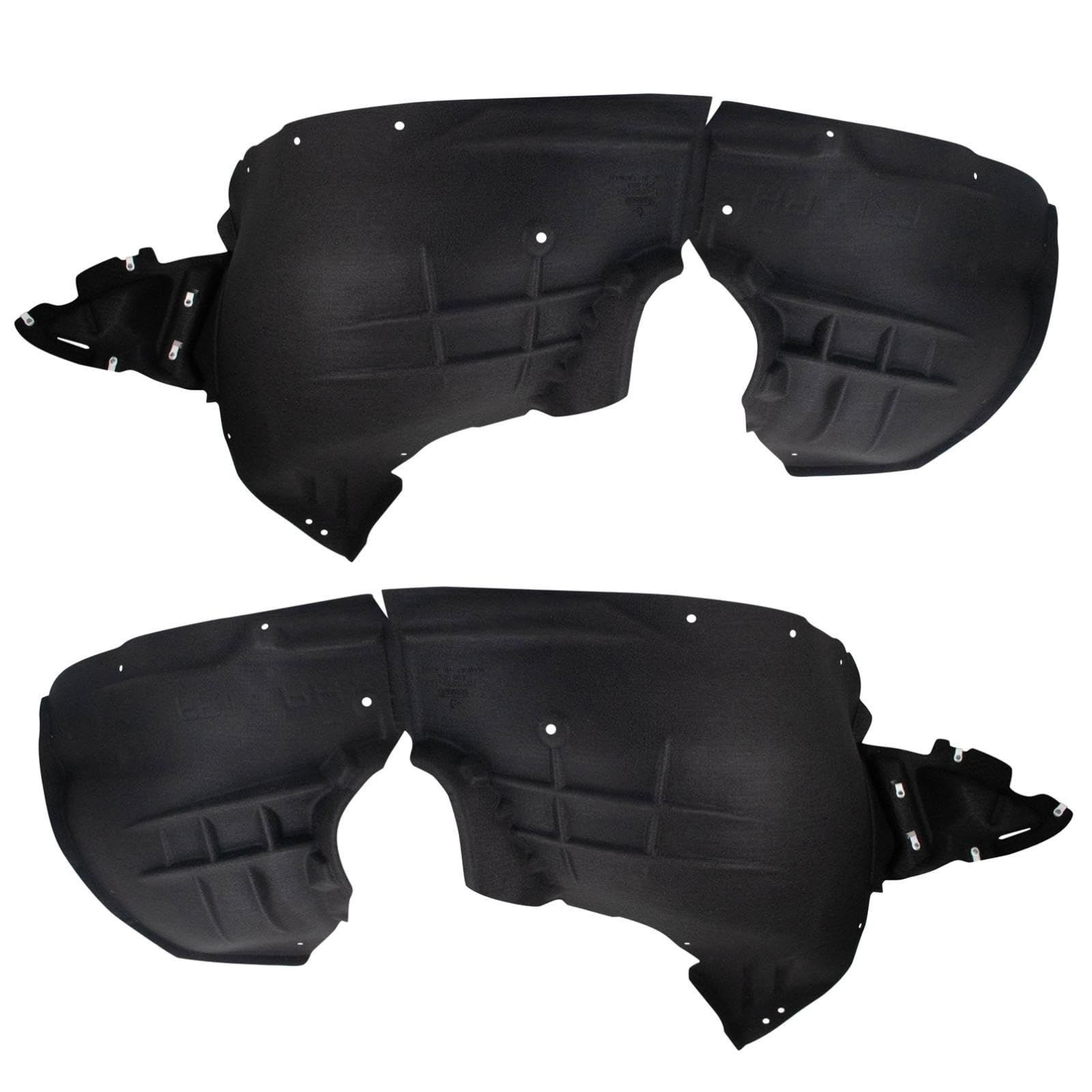 Trq Front Inner Fender Liner Set Compatible With 2019-2023 Cadillac Xt4 Gm1248306 Gm1249306