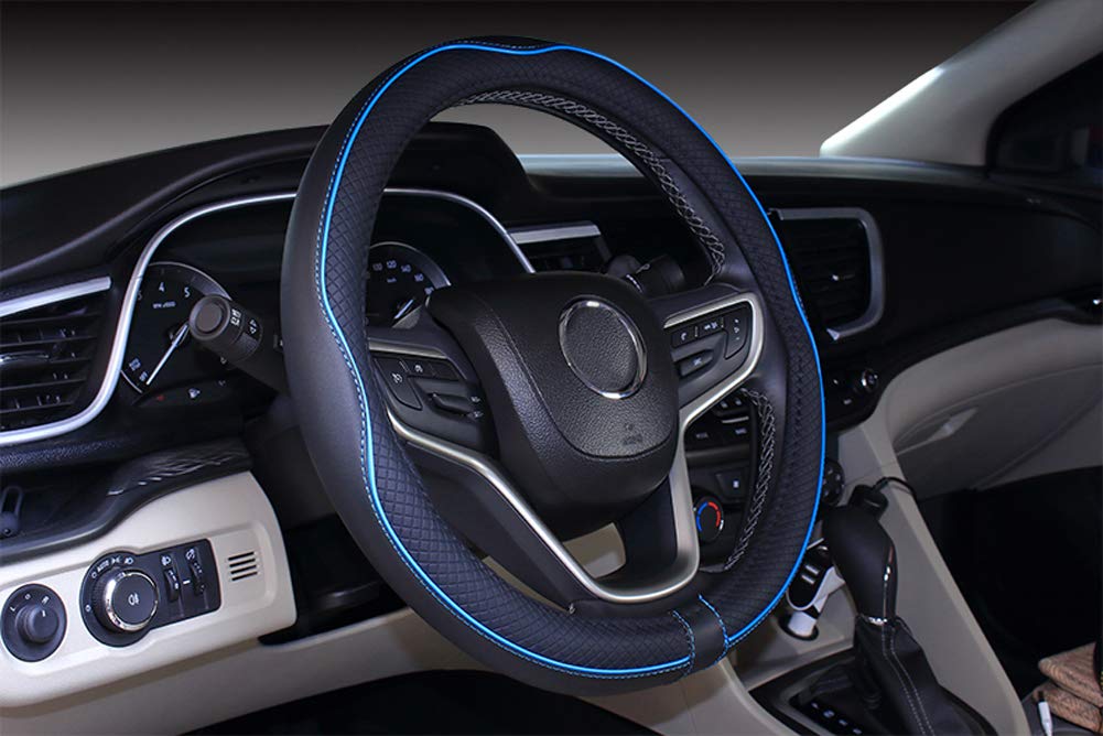 Mayco Bell 2019 New Microfiber Leather Car Extra Large Steering Wheel Cover For Big Trucks (18.3-18.7'', Light Blue)