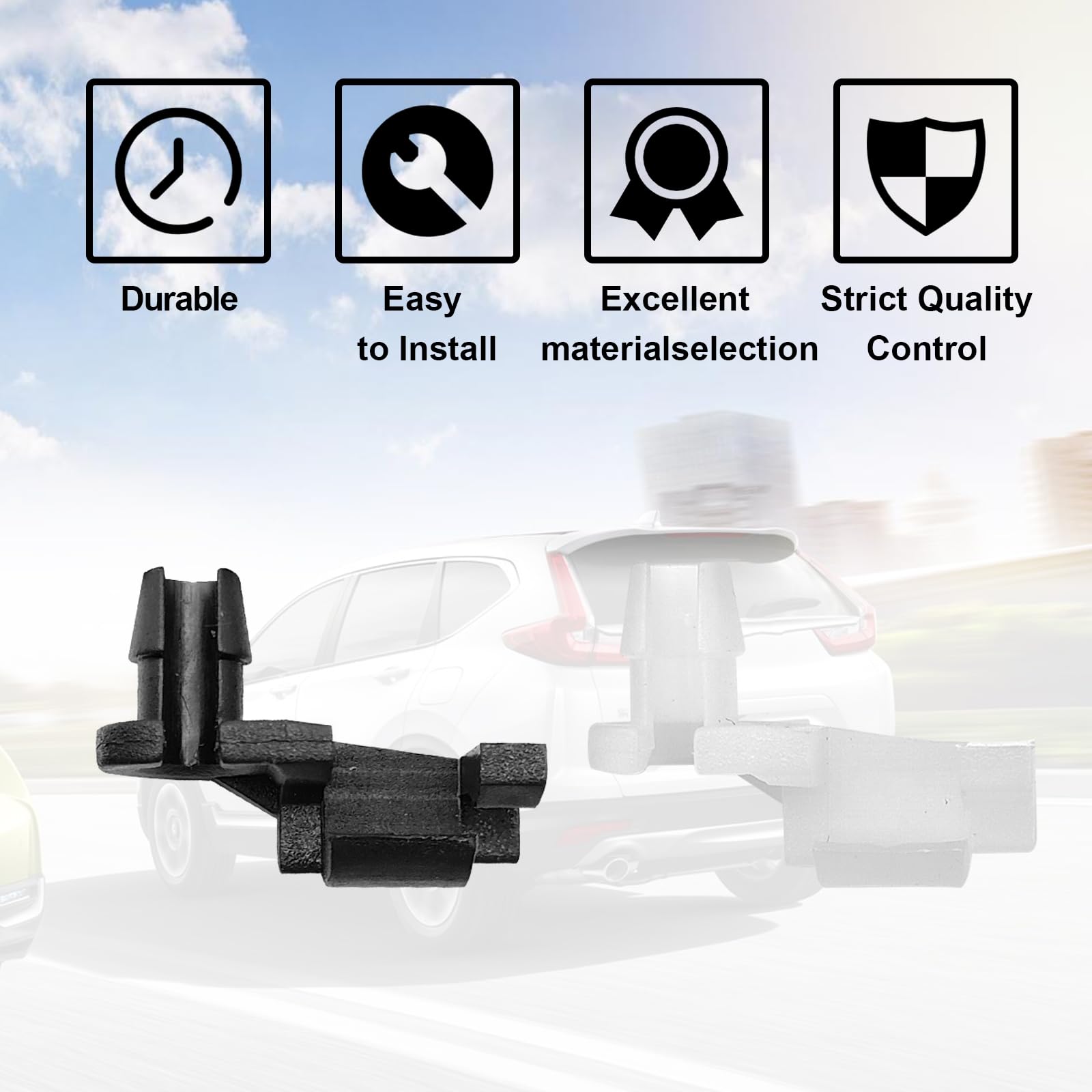 10 Sets Door Lock Rod Car Clips Hood Latch Locking Push Clip Kit, 5/32 Rod Size for GM Ford Chevrolet Chrysler Pontiac Buick Cad