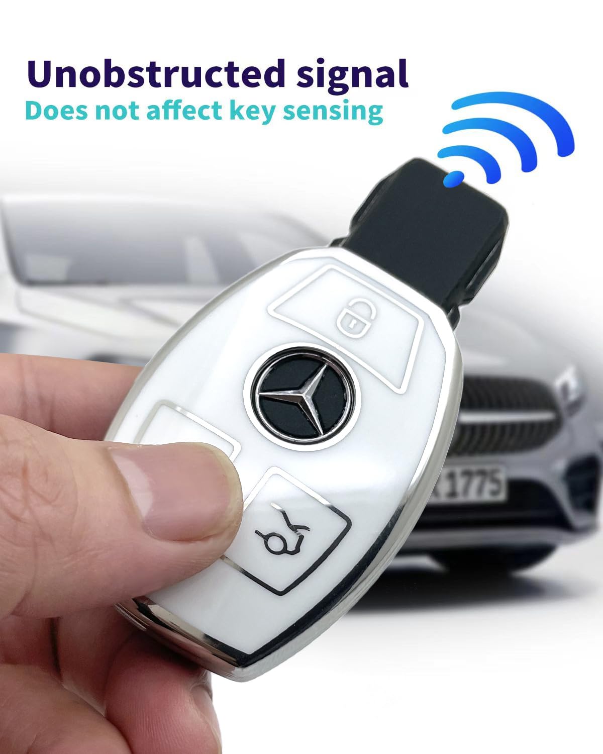 Haoyoumei Advanced Soft Tpu Key Cover Suitable For Mercedes Benz Cls Clk Amg Clk Glc Glk Gle Gls Ml Sl Slk A C E R S G Smart Rem