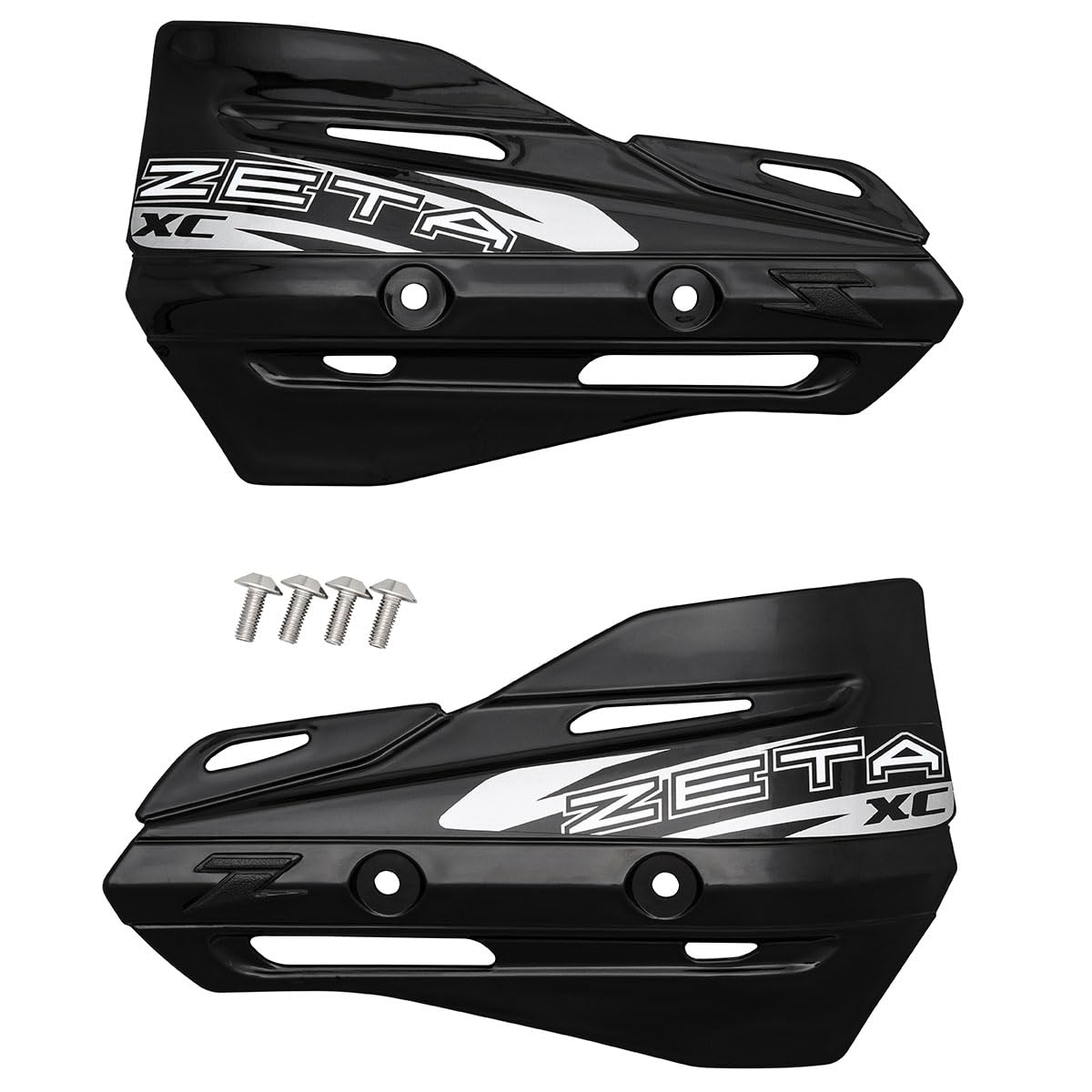 Zeta Xc Protector Black Hand Shields (Pair) For Armor Handguards