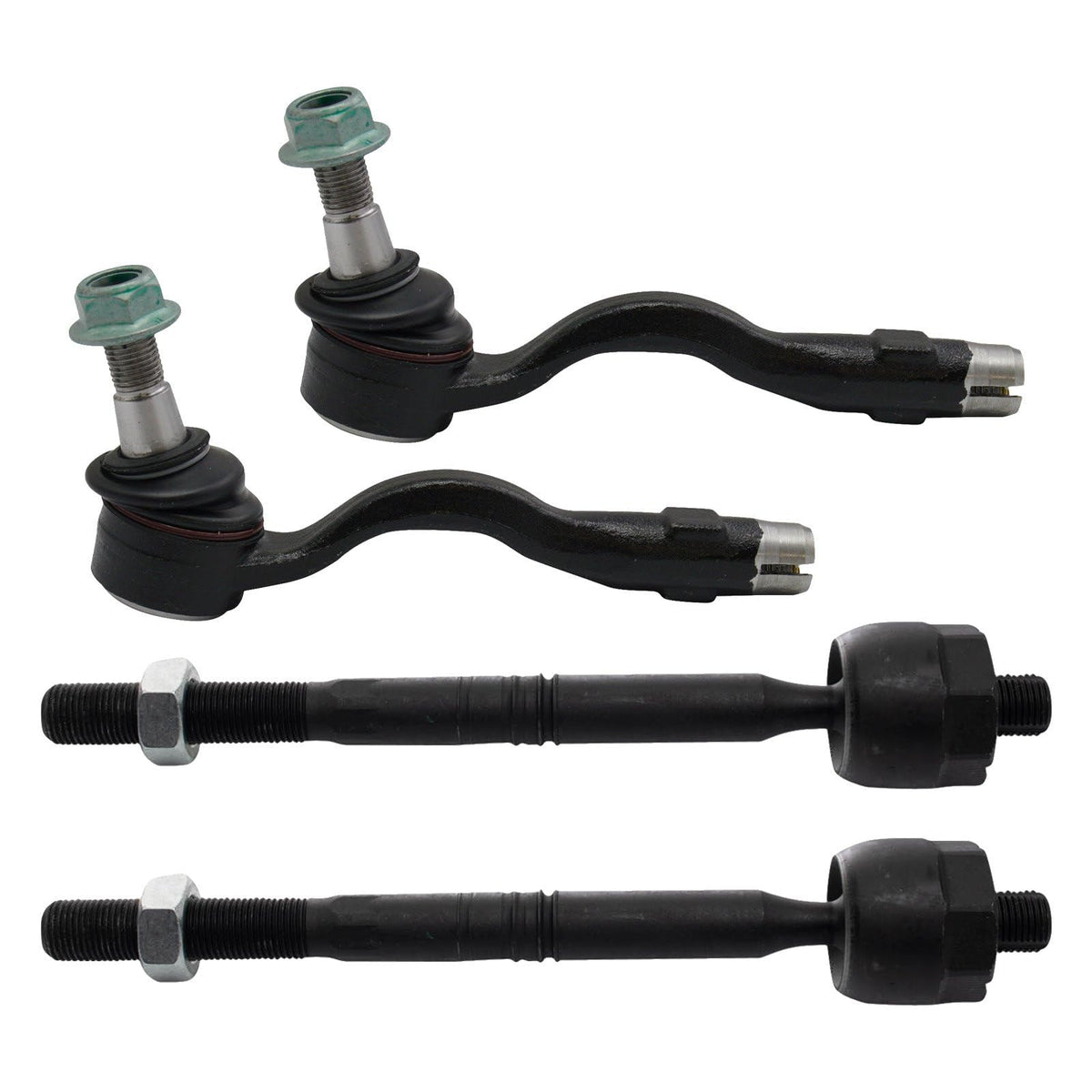 TRQ Front Tie Rod Set Compatible with 2011-2017 BMW X3 2015-2018 X4