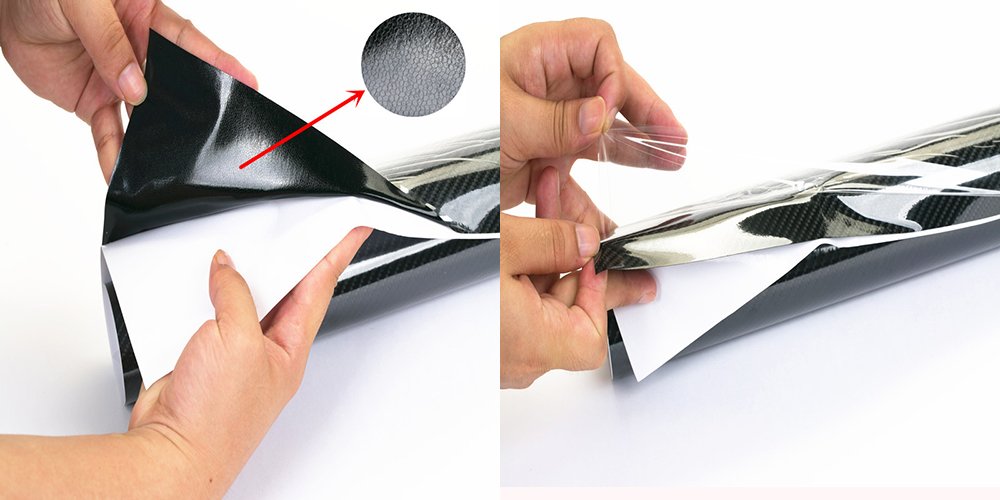 Lzlrun 5D Carbon Fiber Vinyl Wrap - Outdoor Rated For Automotive Use - 1Ft X 5Ft Including Squeegee And Black Felt Applicator