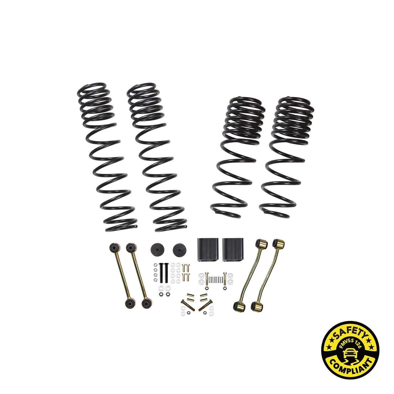 Skyjacker Jl25Bltd Component Box; 2.5 In. Lift; W/Dual Rate Long Travel Coil Springs; Bump Stop Spacers; Sway Bar End Links;