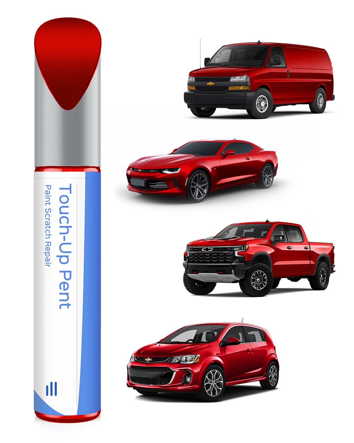 Parts4Ev G7C/Wa130X Red Hot Touch Up Paint Compatible With Chevrolet Exact Match Chips And Nicks Touch Up