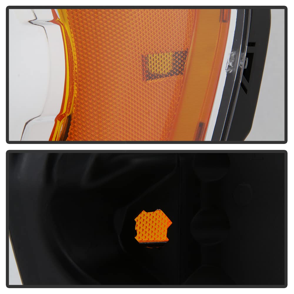 Acanii - For 2008-2012 Ford Escape Chrome Housing Headlights Headlamps Assembly Replacement Driver & Passenger Side