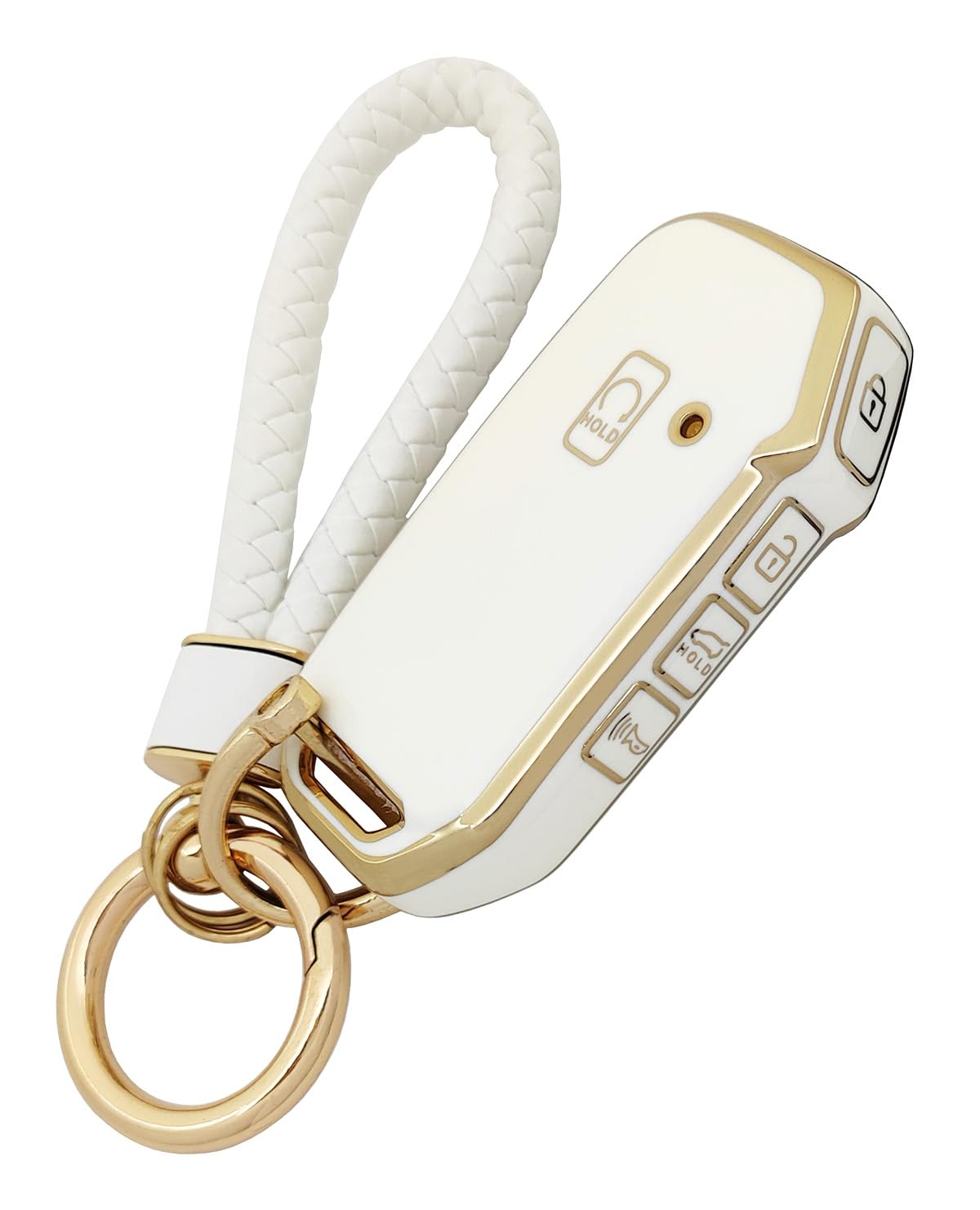 Arruweer TPU Key Fob Cover for Kia Soft TPU Key Fob Compatiable with Kia Ceed Cerato Forte NIRO Seltos Sorento Soul Sportage Tel