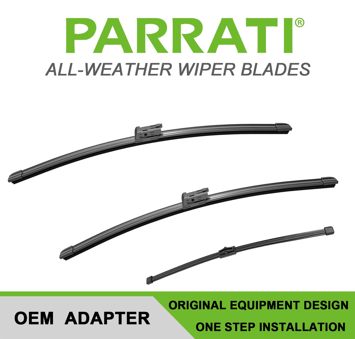 Parrati High Performance Premium All-Season Automotive Windshield Wipers With Rear Wiper Blades Replacement For 2017-2023 Audi Q