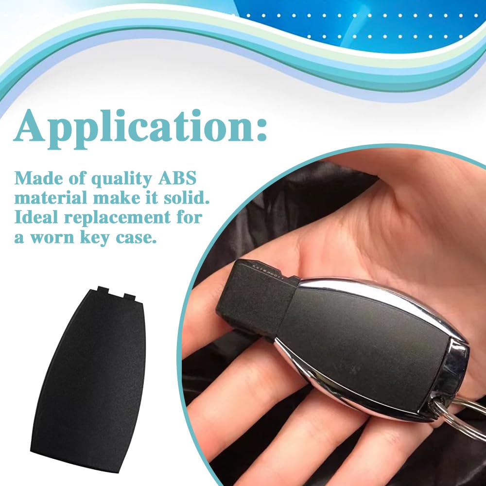 PACLVIO Car Key Rear Cover Replacement, Key Fob Cover, Car Accessories Key Shell Case Compatible with Mercedes Benz B-Class C-Cl