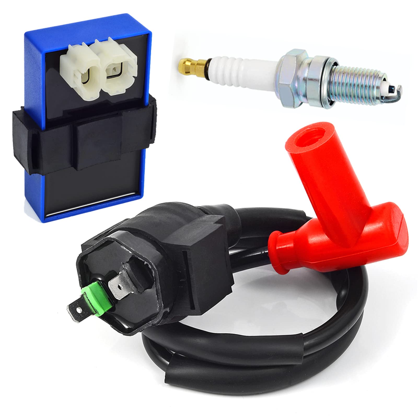 Cdi Box Igniter And Ignition Coil & Spark Plug For Honda Foreman 400 1997-2003 Fourtrax Foreman 400 1995 1996 Trx400Fw 4X4 30410-Hm7-003