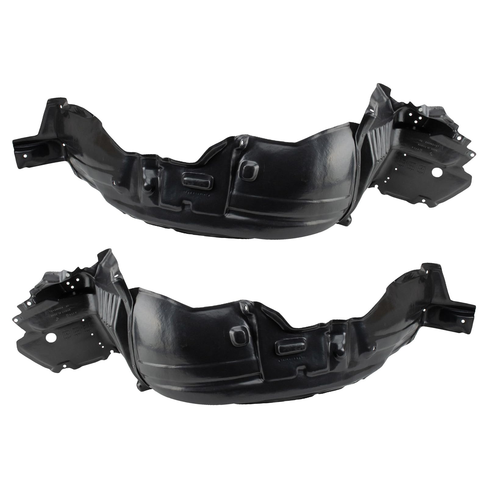 Trq Front Inner Fender Liner Set Compatible With 1998-2005 Lexus Gs300 1998-2000 Gs400 2001-2005 Gs430 Lx1250103 Lx1251103