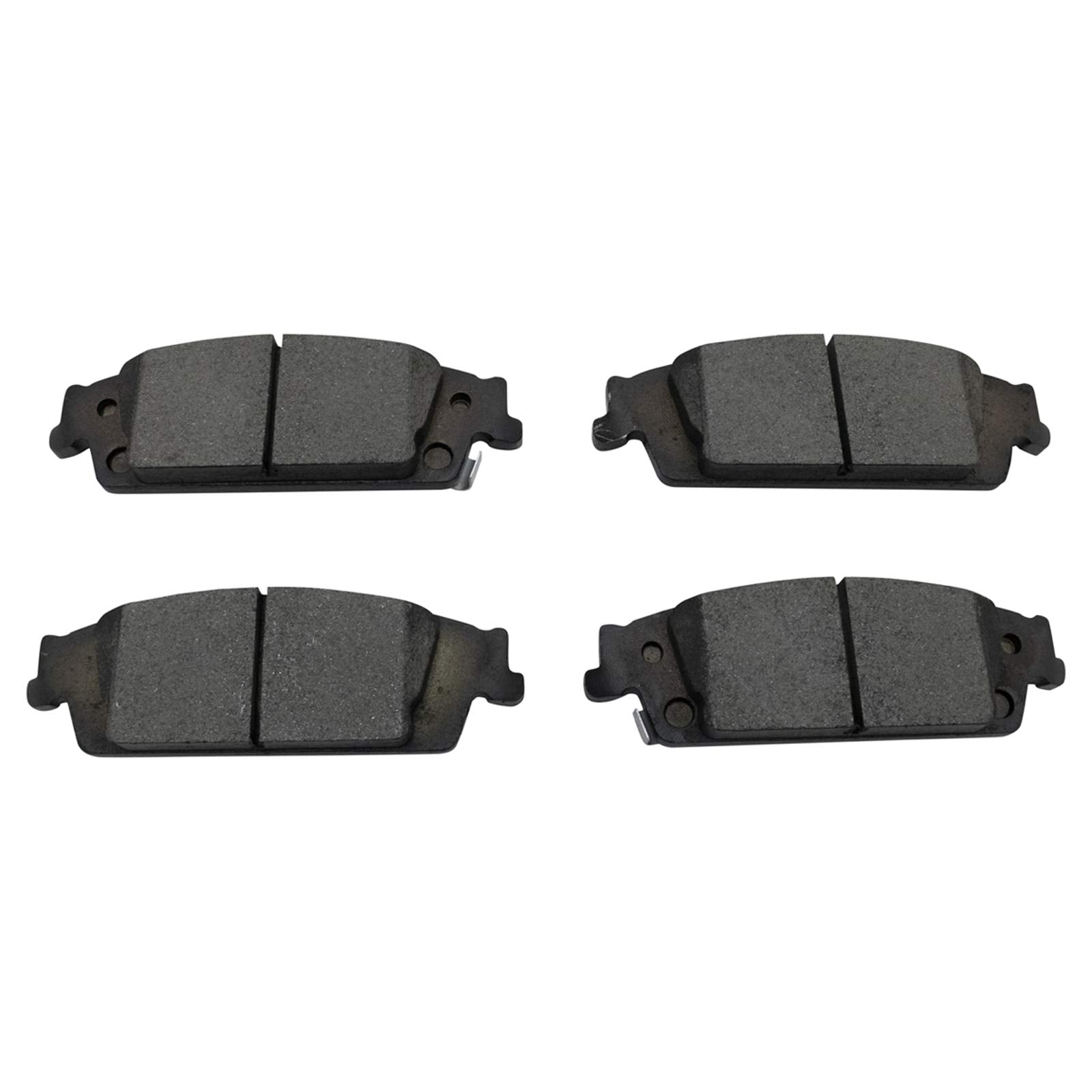 TRQ Rear Posi Ceramic Brake Pad Kit Set for Escalade/Escalade ESV/Sierra 1500 / Silverado 1500 / Suburban/Tahoe/Yukon/Yukon XL