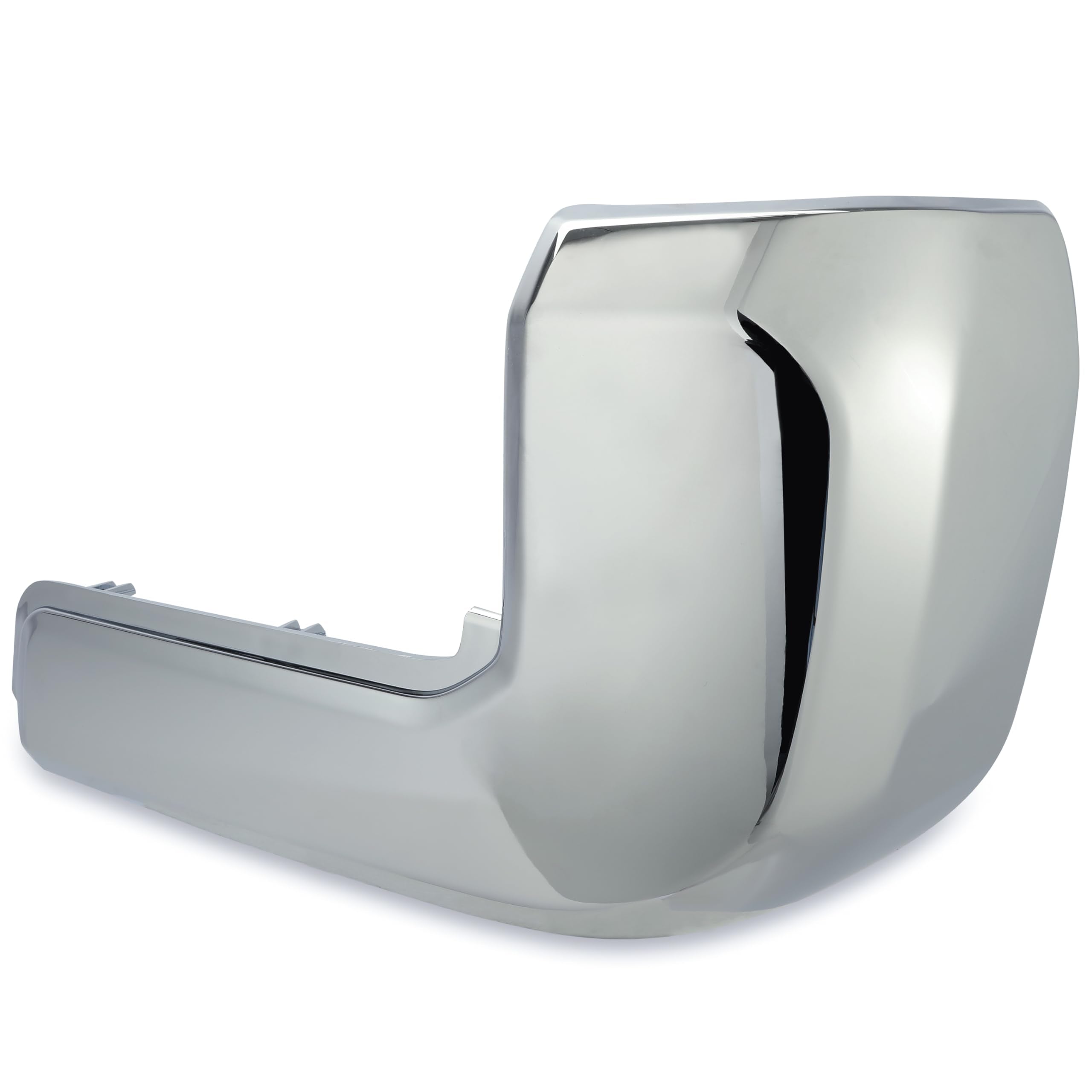 KUAFU Rear Bumper End Caps RH Compatible with 2016-2023 Toyota Tacoma w/o Parking Sensors Holes Chrome Covers Corner Extension R