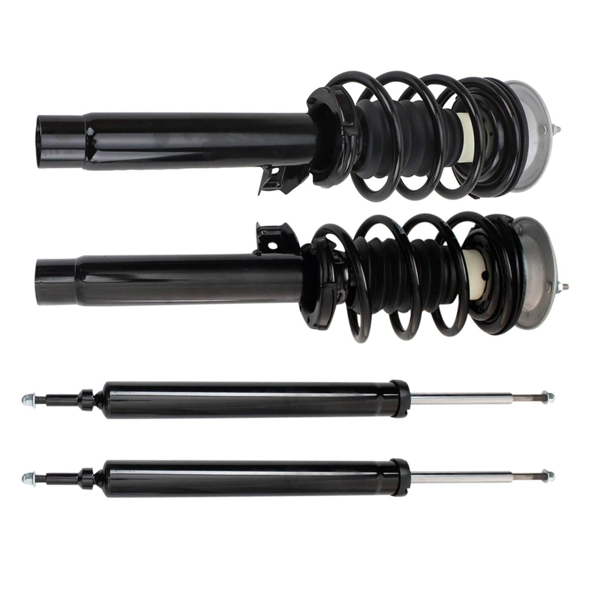 Trq Front And Rear Complete Strut Assembly & Shock Absorber Kit Complete Strut & Coil Spring Assembly Compatible With 2013-2015 