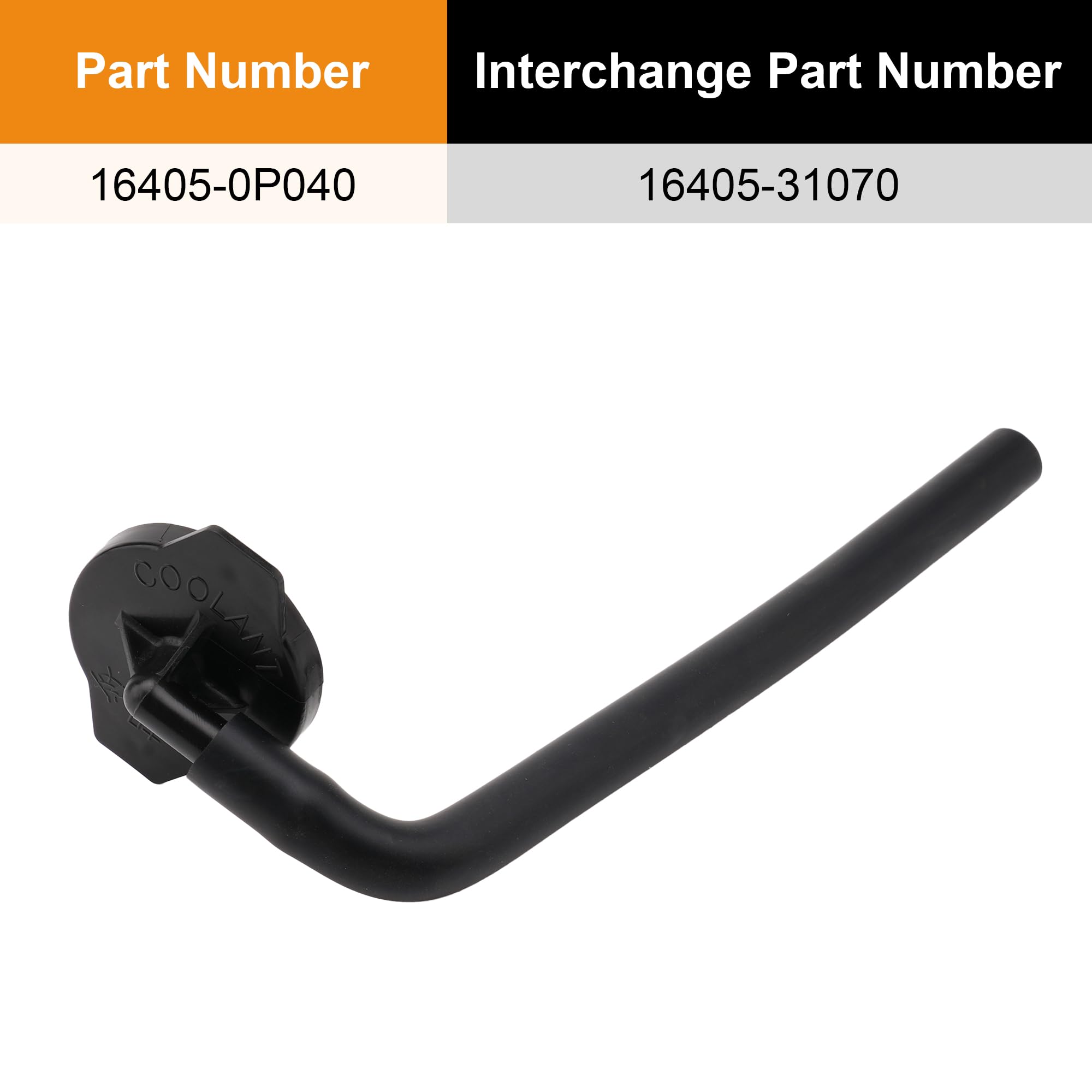 Camotokiit Black Coolant Reservoir Cap 16405-31070/16405-0P040 Compatible with Toyota Sienna 2011-2020, Lexus RX350/RX450h