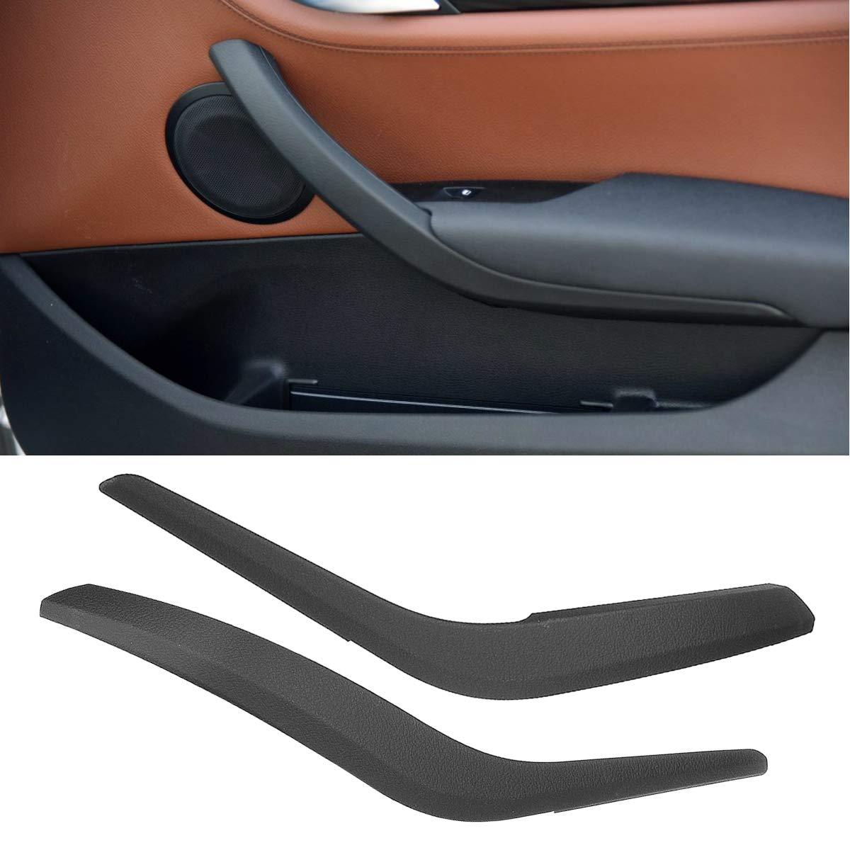 Jaronx for BMW X1 Door Handle Cover Replacements, Left Side +Right Side Inner Door Grab Handle Cover (Fits:BMW X1 E84 2008-2015)