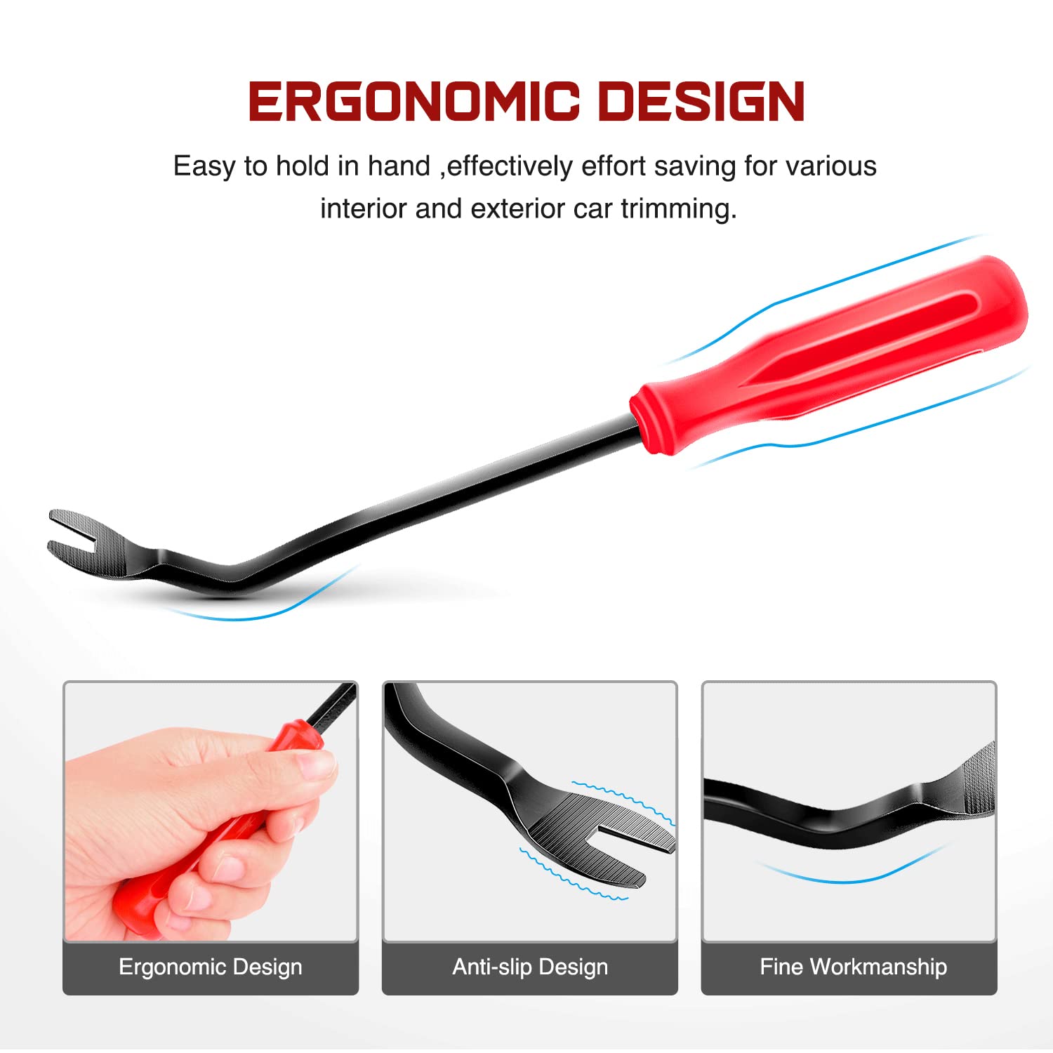 Nilight 380Pcs Car Retainer Clips & Fastener Remover With 12 Most Popular Sizes Auto Push Pin Rivets Set Door Trim Panel Clips 2