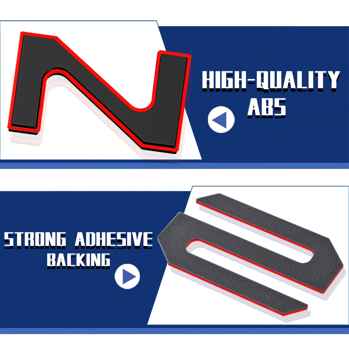 Tailgate Inserts Letters Compatible For 2022 2023 2024 2025 Santa Cruz 3D Raised & Strong Adhesive Decals Letters Rear Emblem Decal Sticker Compatible For Santa Cruz Accessories-Black Red