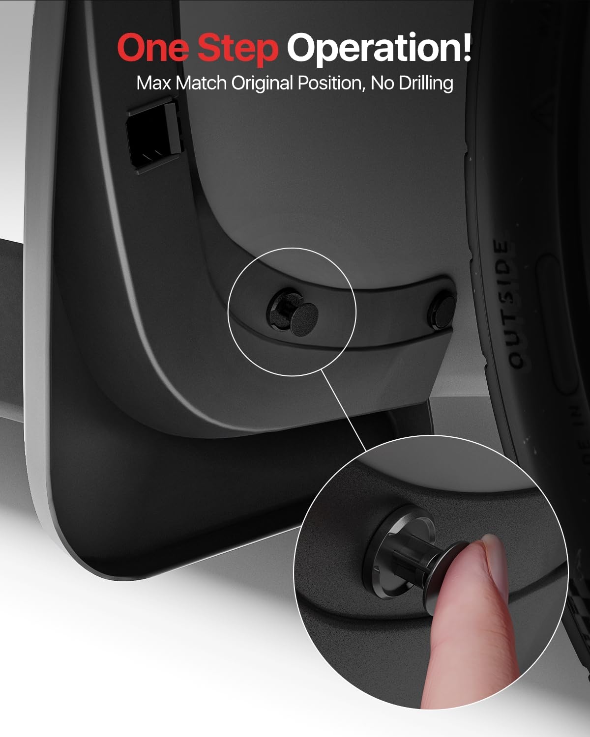 Reevaa 2025 Tesla Model X Accessories - Mud Flaps [No Drilling Required] All-Weather Mud Splash Guard Body Kits For Model X 2025