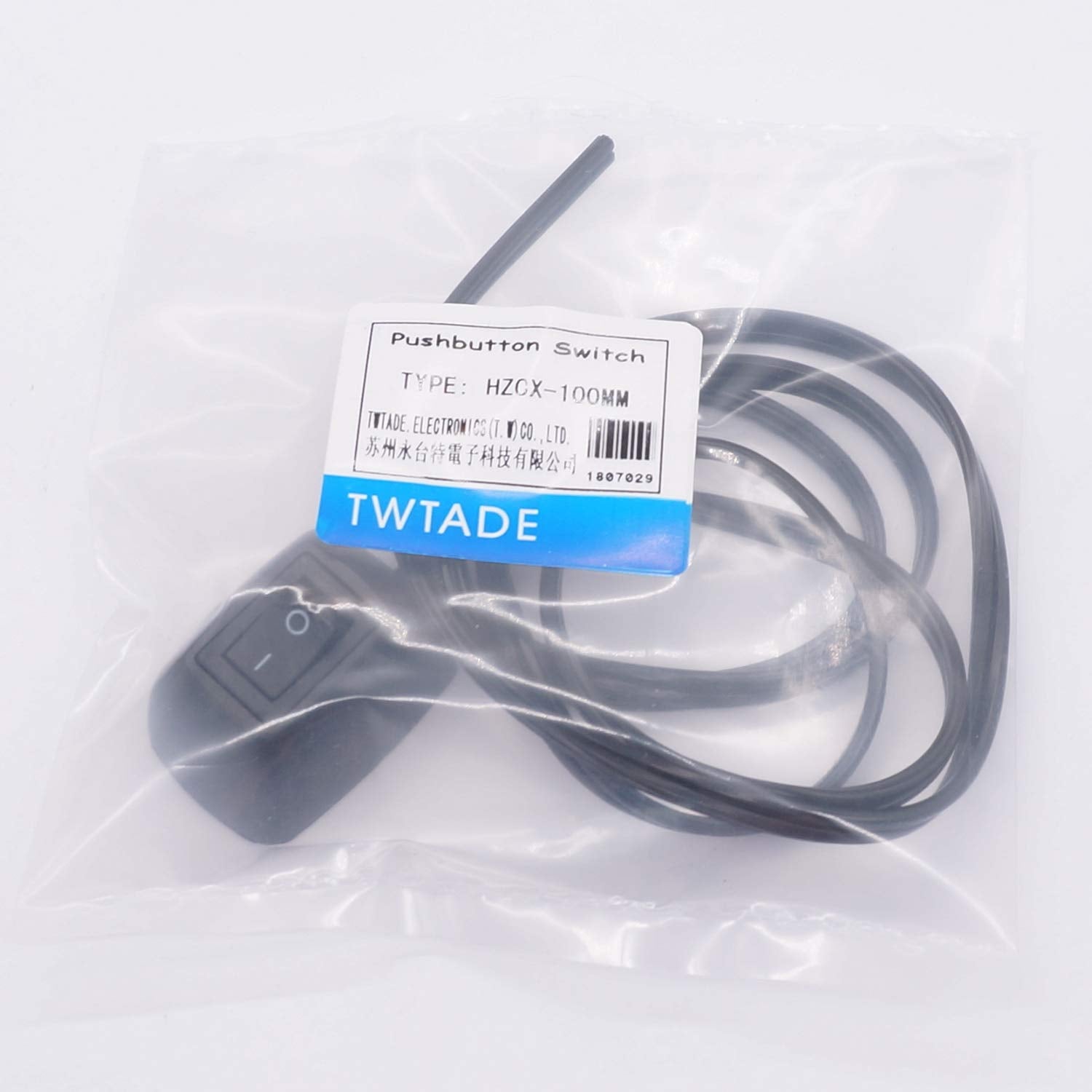 Twtade Paste Type Car Push Button Switch On/Off Dc12V Surface Mount Water Drop Shape Diy Spst Rocker With 39.3'' Cable For Vario
