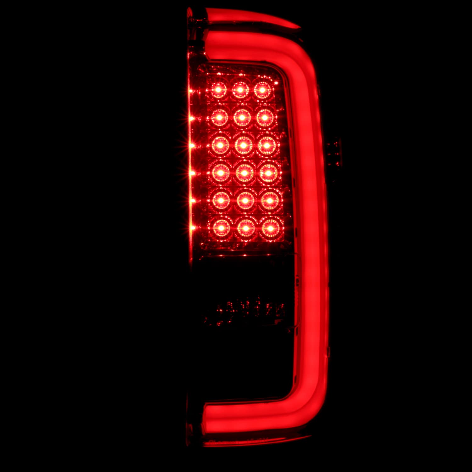 Spec-D Tuning Smoke Lens LED Bar Tail Lights Compatible with 2014-2018 GMC Sierra 1500, 2014-2018 GMC Sierra 2500HD, 2014-2018 GMC Sierra 3500HD, Left + Right Pair Assembly