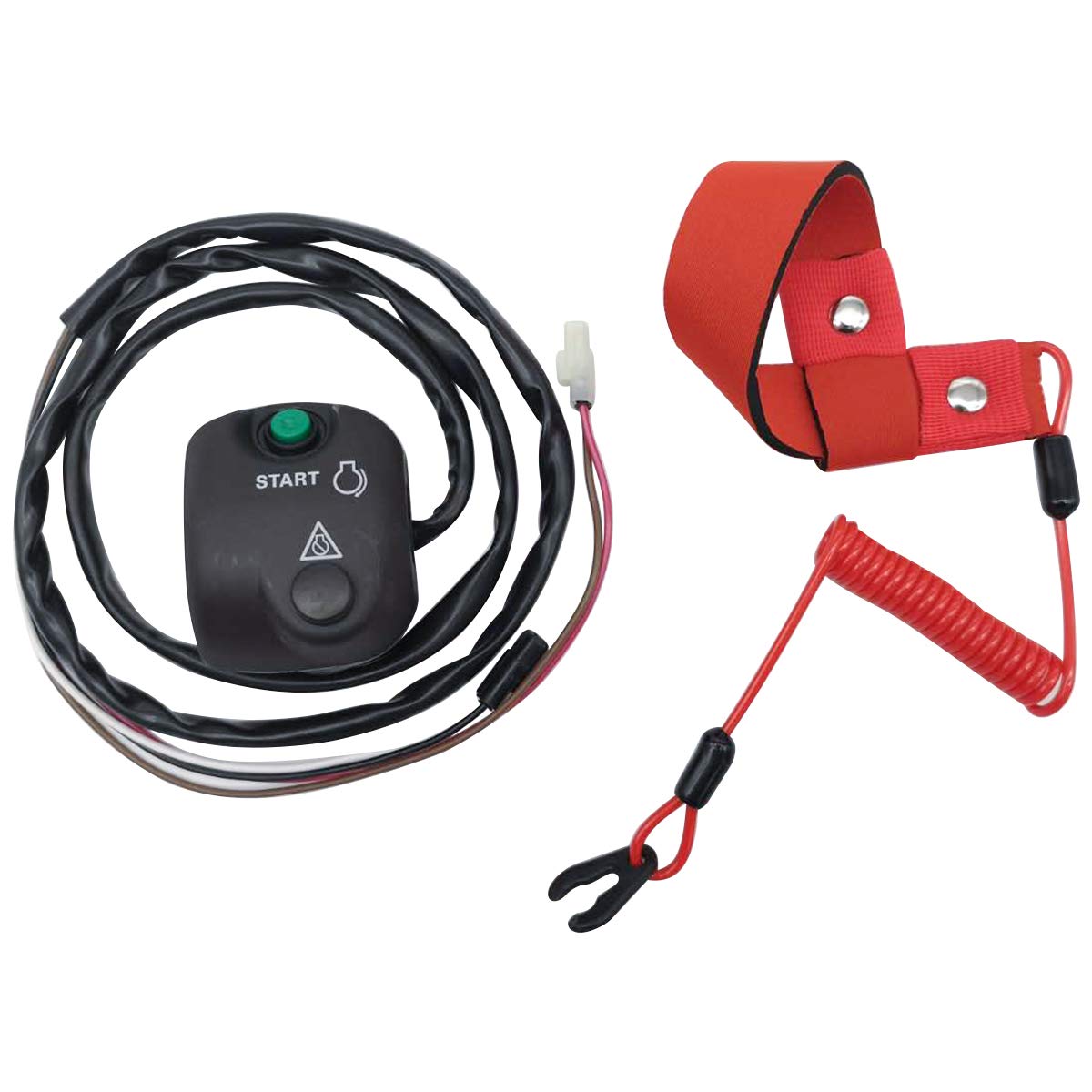Handlebar Start Stop Kill Switch Box Aassy & Safety Lanyard for Yamaha FX140 FX1000 WaveRunner/WaveVenture 700 XL700 WaveRunner 