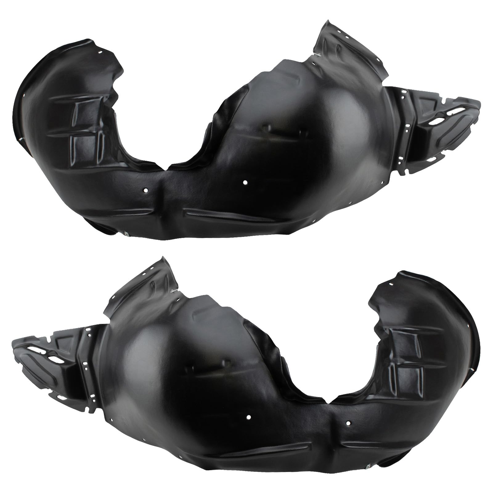 Trq Front Inner Fender Liner Set Compatible With 2016-2018 Chevrolet Malibu Gm1248265 Gm1248279 Gm1249265 Gm1249279