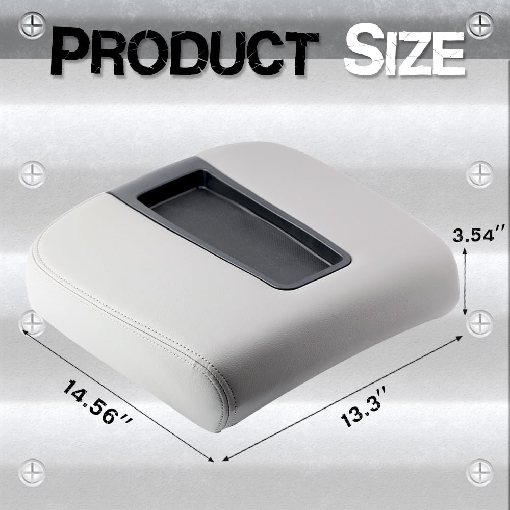 Center Console Armrest Lid Cover Compatible With 2007-2013 Silverado Tahoe Suburba Avalanche Sierra Yukon Xl Arm Rest Center Con