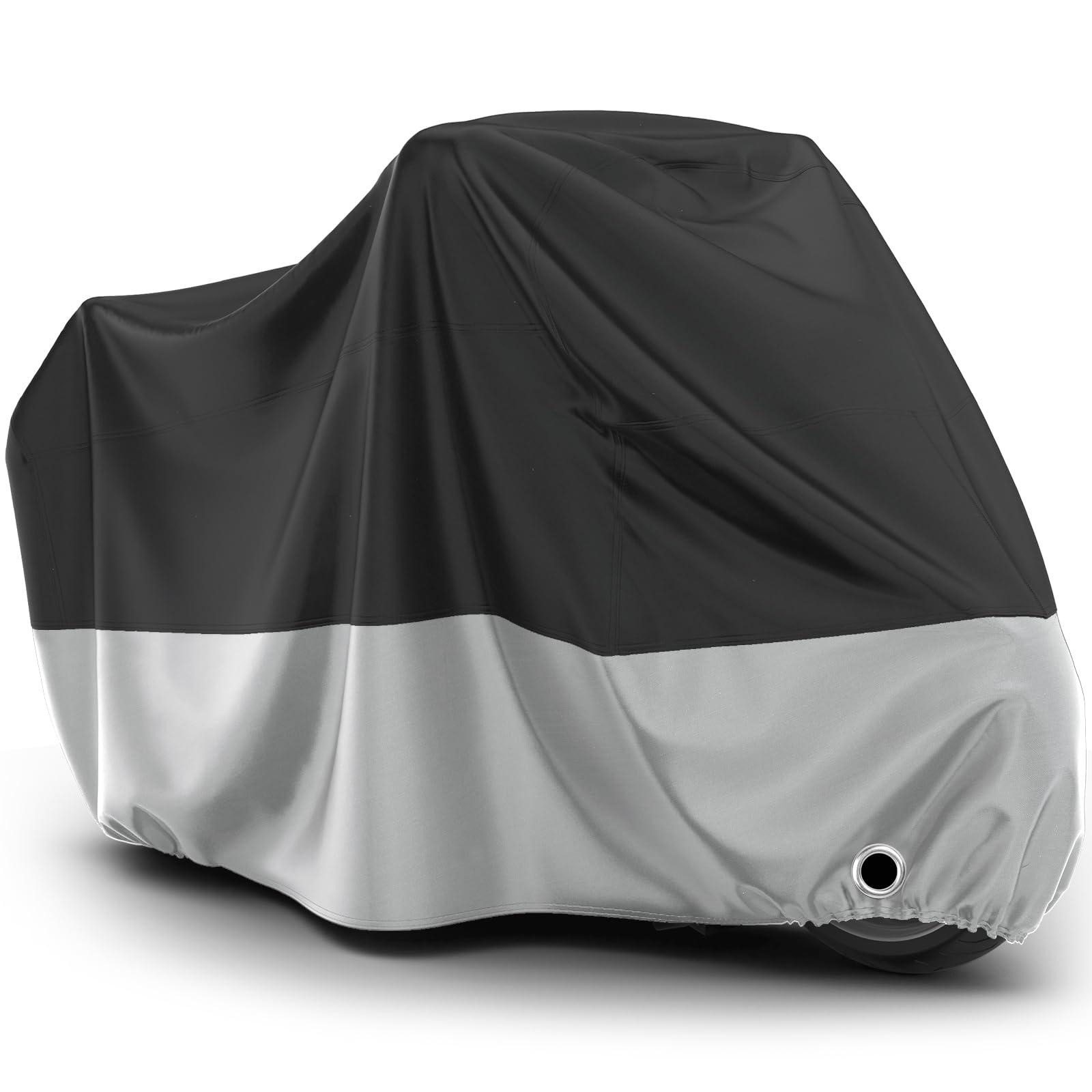 Favoto Motorcycle Cover Waterproof Outdoor - All Season Sun Protection Oxford With Lock-Holes Rain Snow Windproof Dustproof Univ