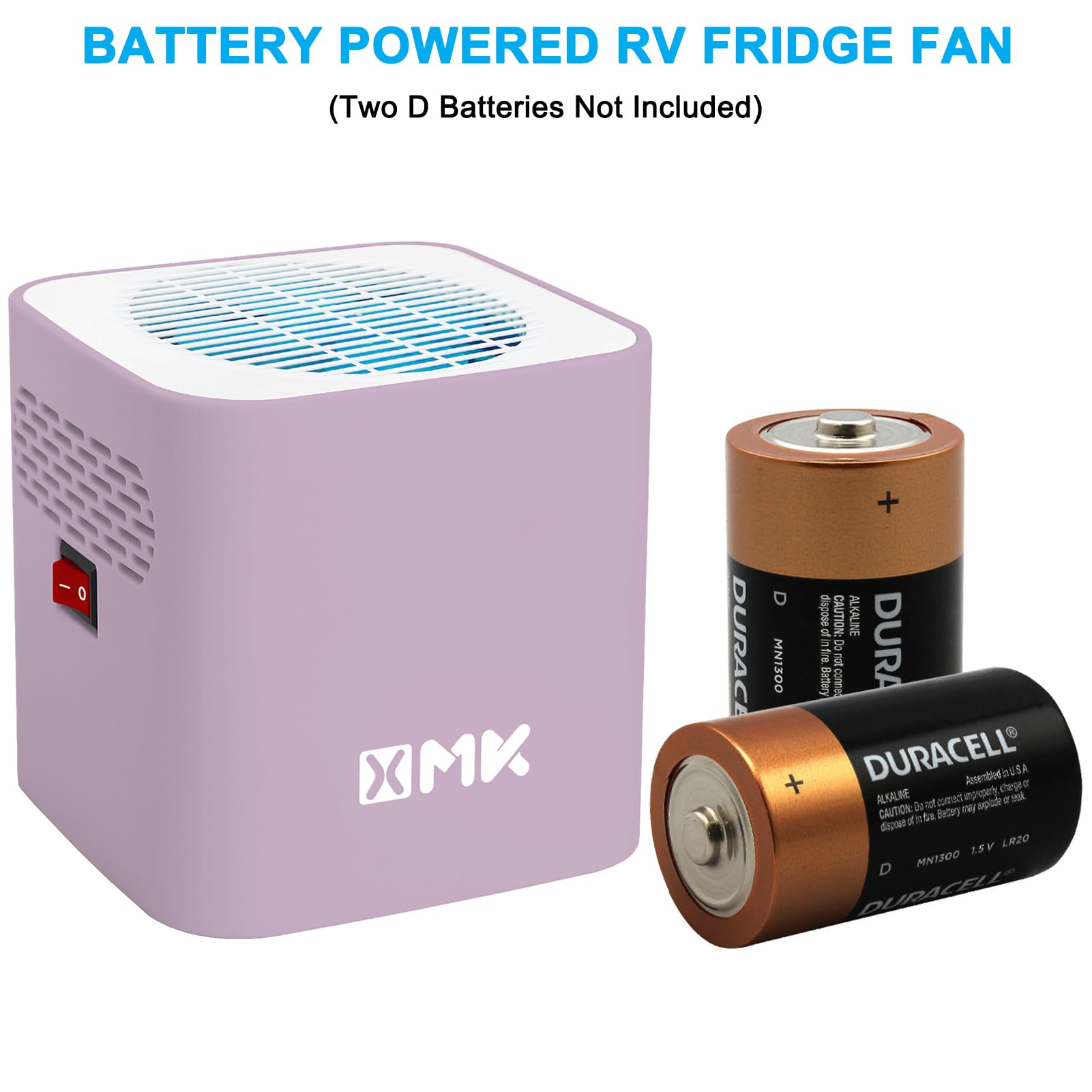 XMK RV Fridge Fan, 3,000 RPM Motor RV Refrigerator Fan with Easy On and Off Switch, Multiple Side Vents Cools Refrigerator Insid