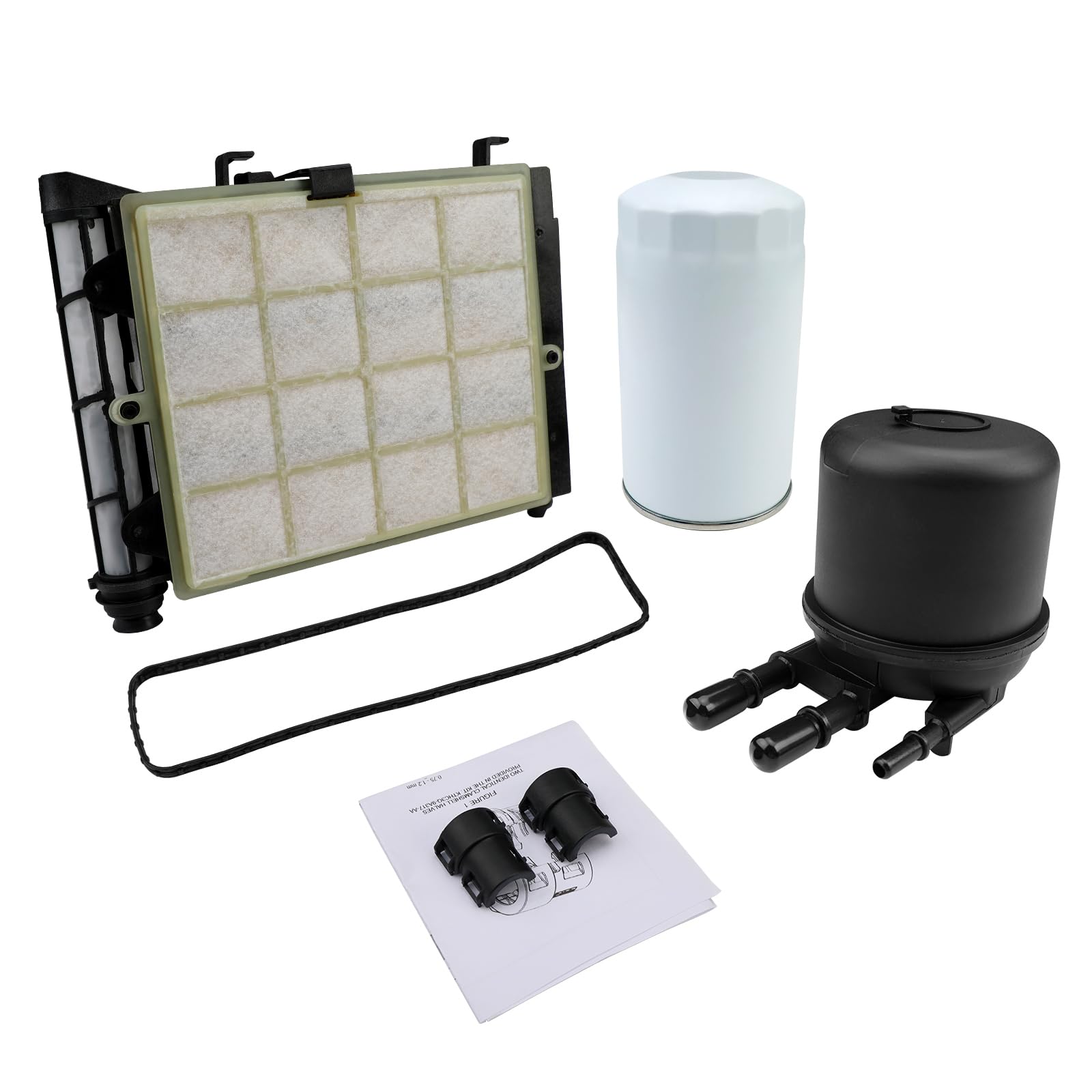 6.7L Powerstroke Diesel Fuel Filter Element & Oil Filter, Compatible With 2017-2023 Ford F-250, F-350, F-450, F-550 Super Duty V