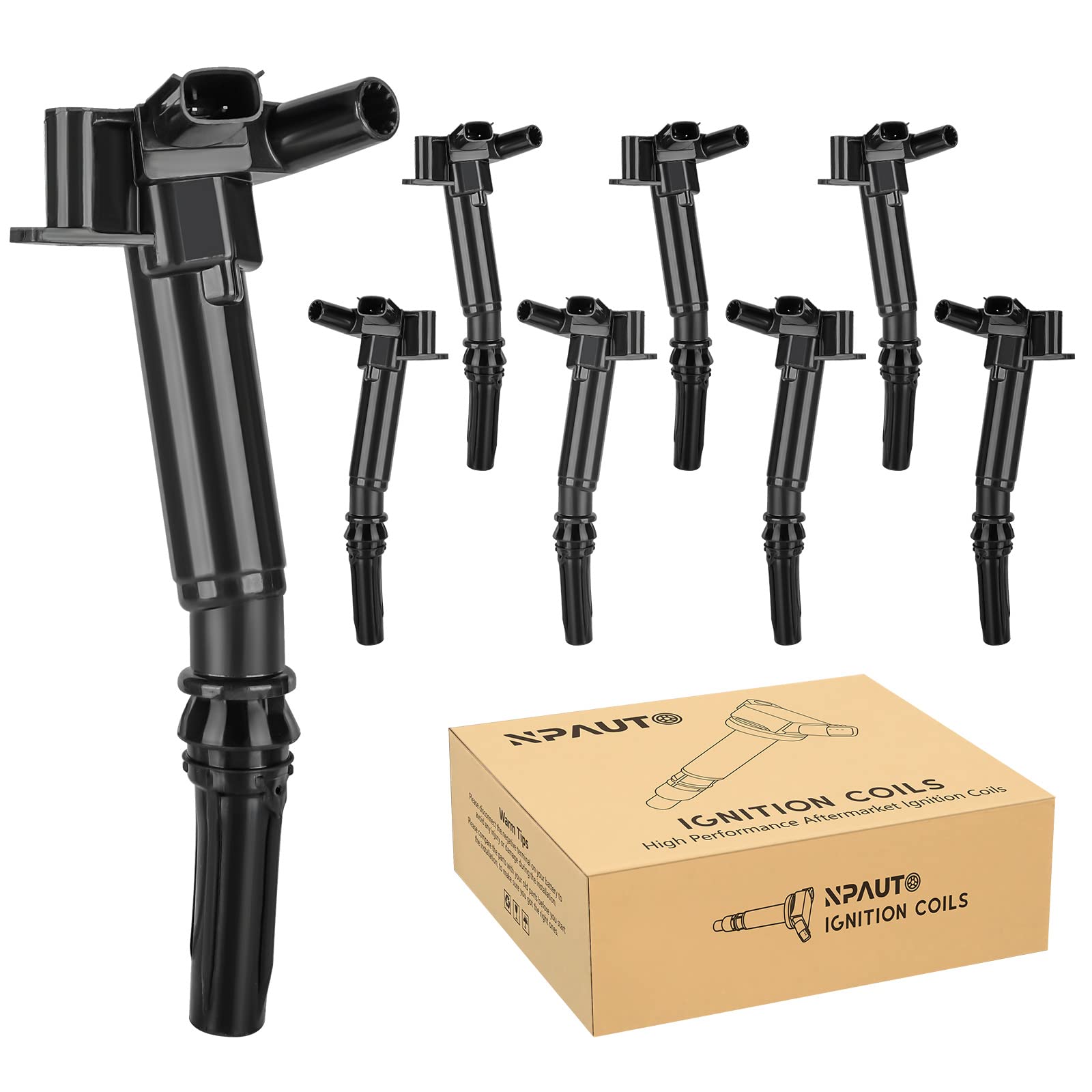 Npauto Ignition Coil Pack Compatible With 6.2 6.2L V8 Ford F250 F150 F350 Super Duty, Lobo 2010 2011 2012 2013 2014 2015 2016 20