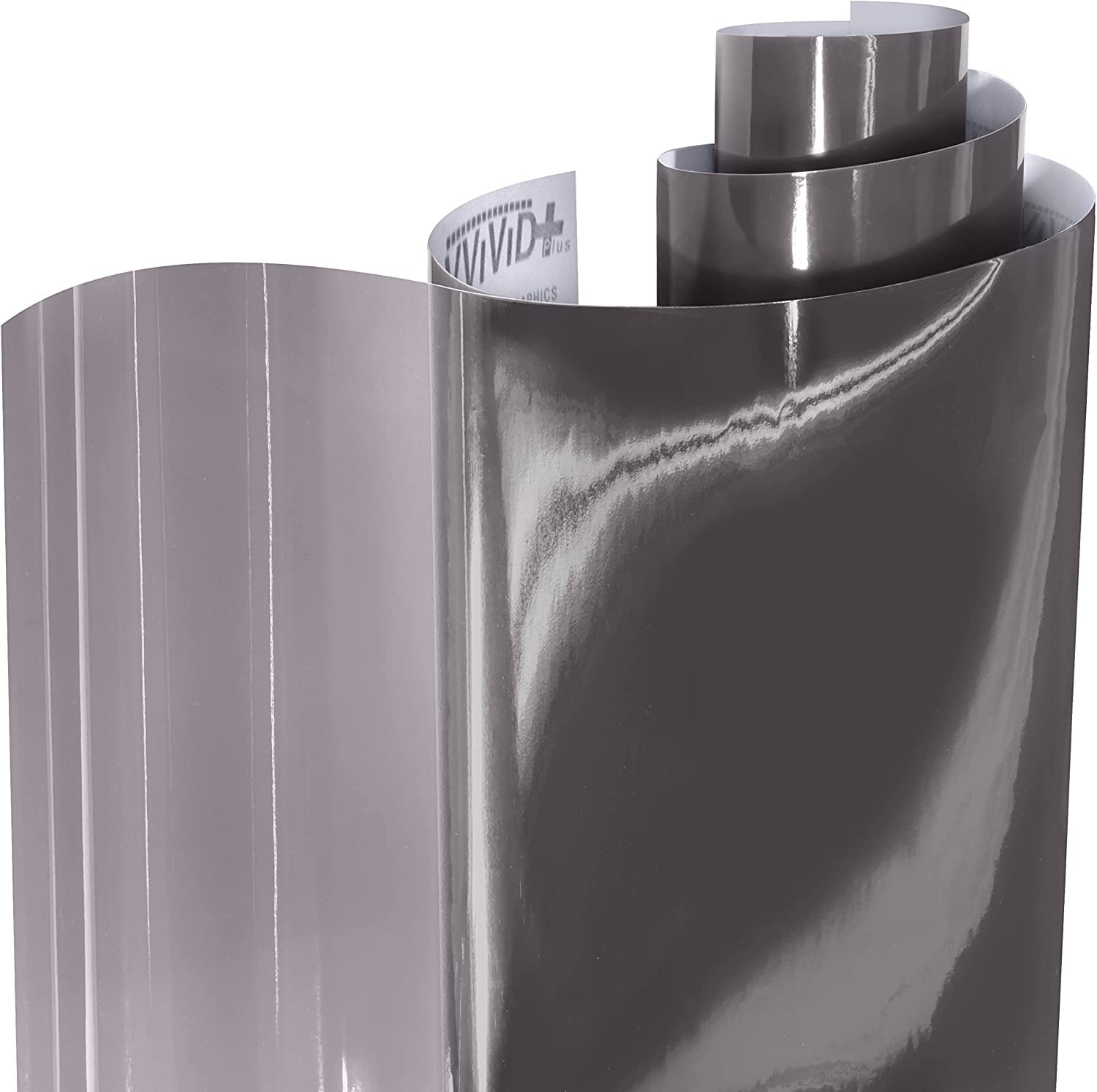 Vvivid Smoke Black Gloss Vinyl Headlight Foglight Transparent Tint Wrap Self-Adhesive (13 Inch X 60 Inch)