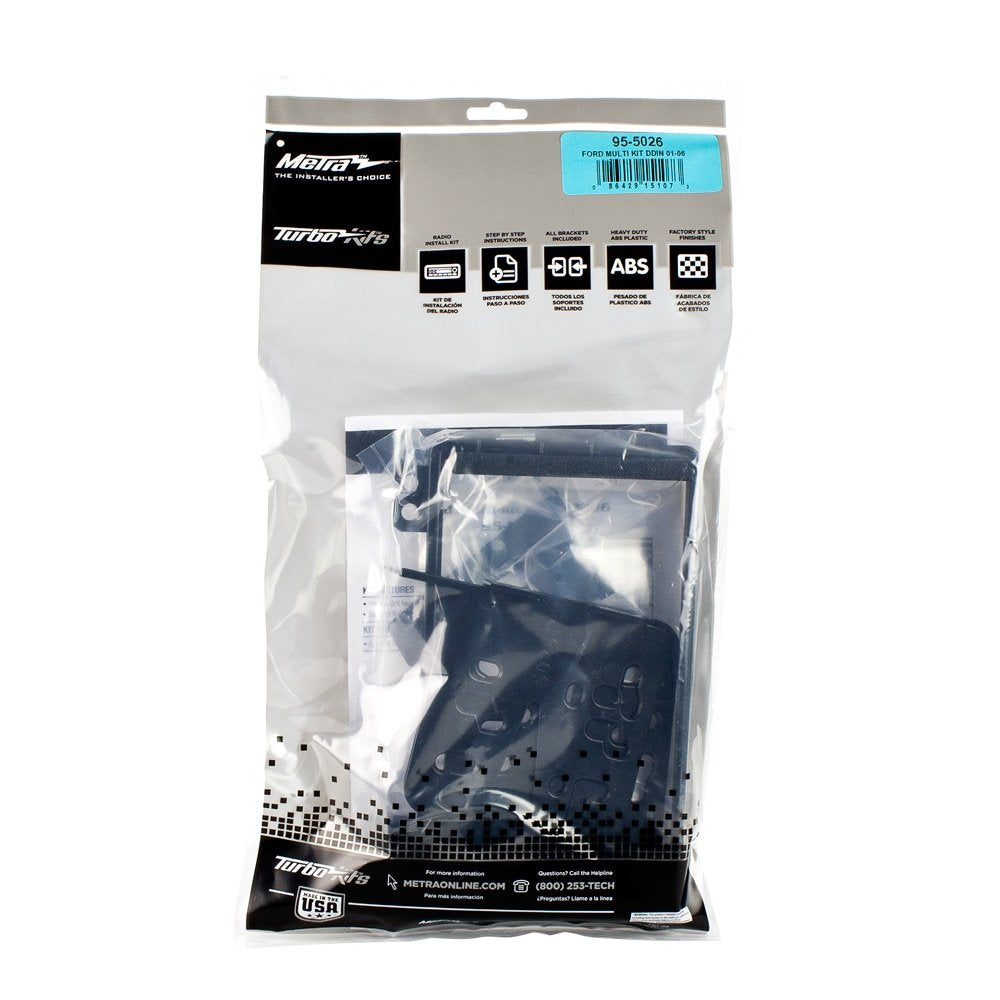 Metra 95-5026 Double Din Installation Kit For Select 2001-Up Ford, Lincoln And Mercury Vehicles -Black
