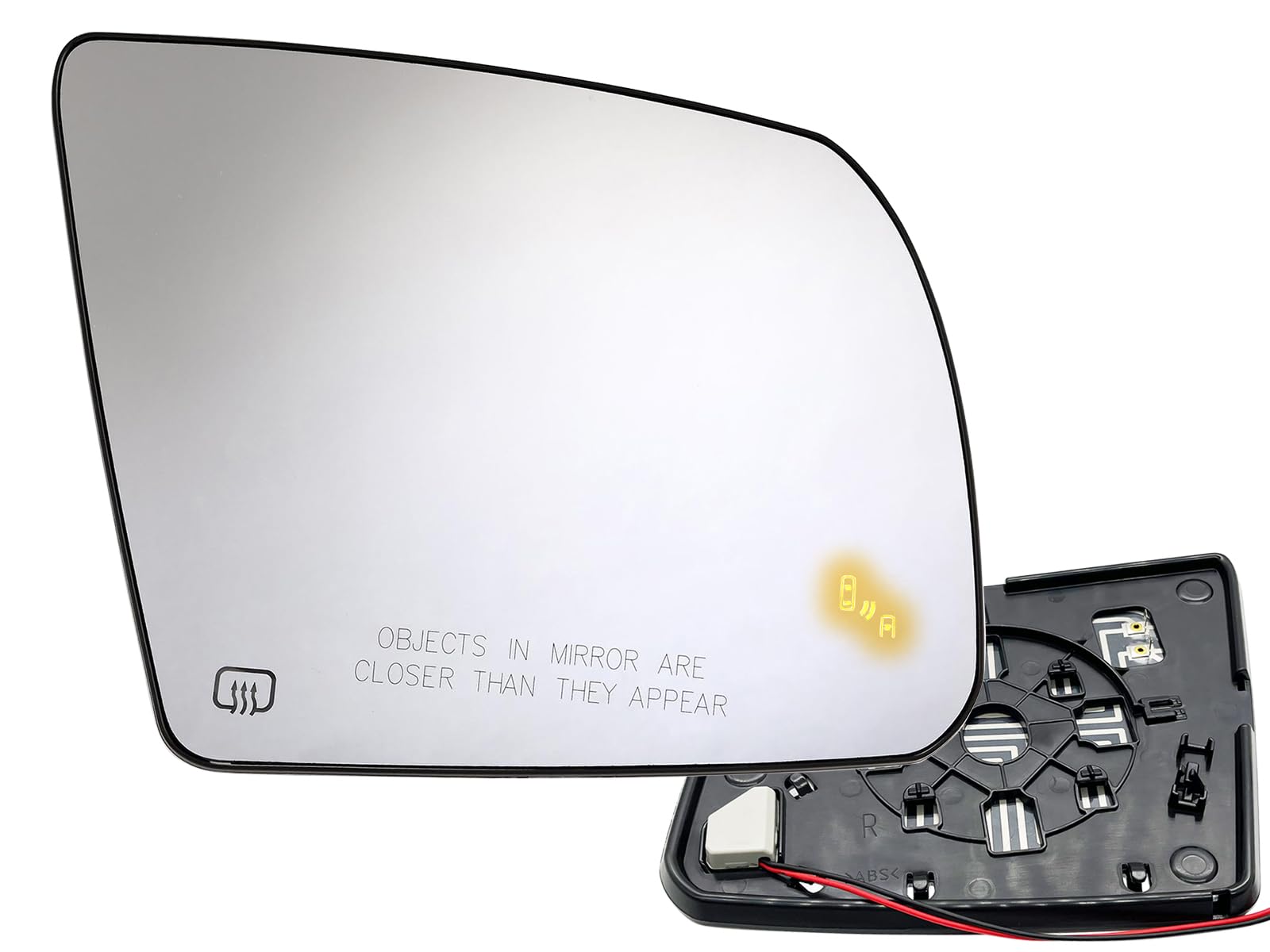 APA Replacement for Exterior Rear View Mirror Glass Power Heated with Blind Spot Detection 2014-2021 Tundra 2018-2022 Sequoia Pa