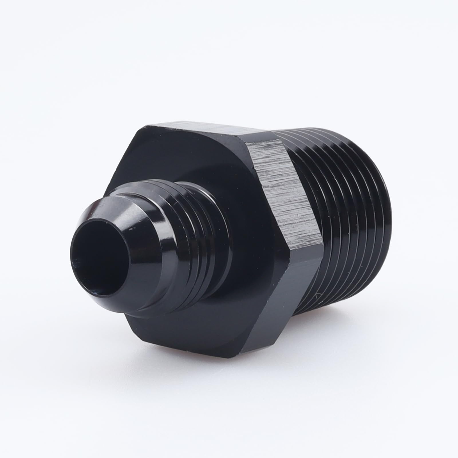 Ac Performance Male 1/2'' Npt To -6 An Flare Adapter Straight Aluminum Black