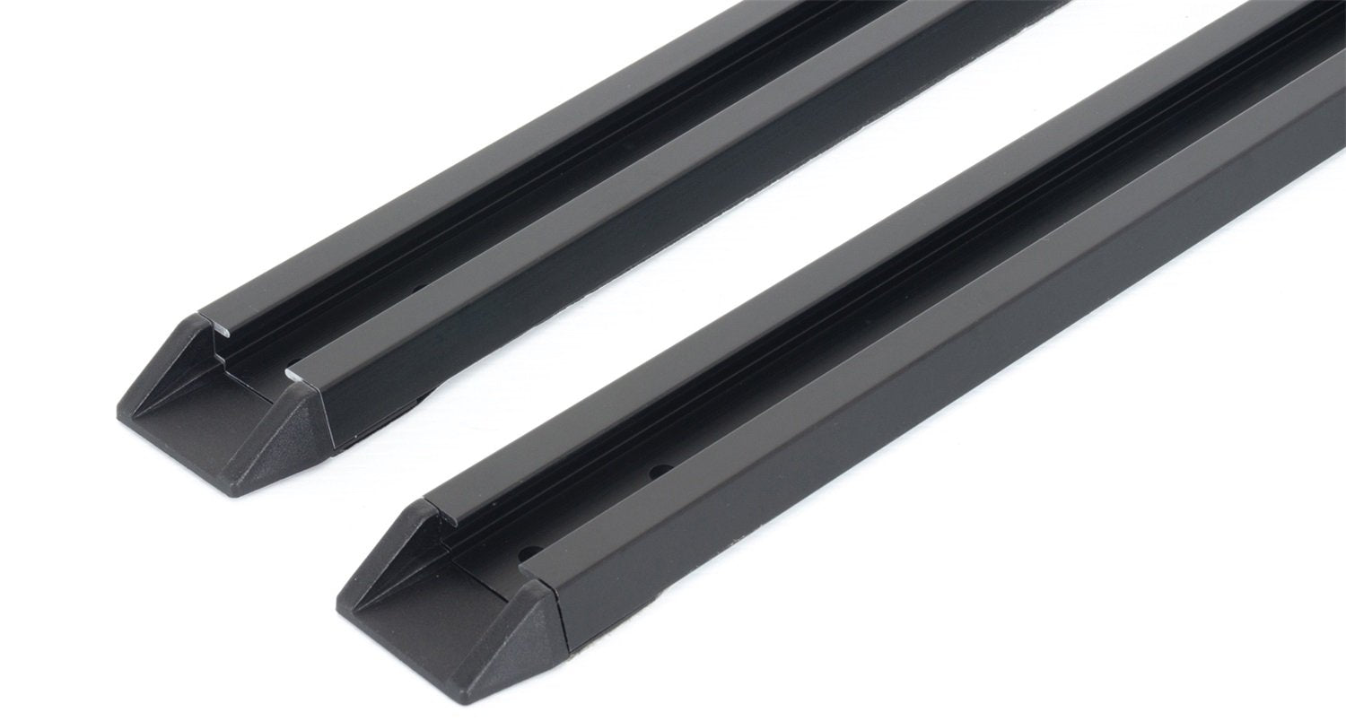 Rhino Rack Roof Rack Base Track Set For Cap/Toppers/Canopies 63' Set Of Two With Mounting Hardware (63'), Black