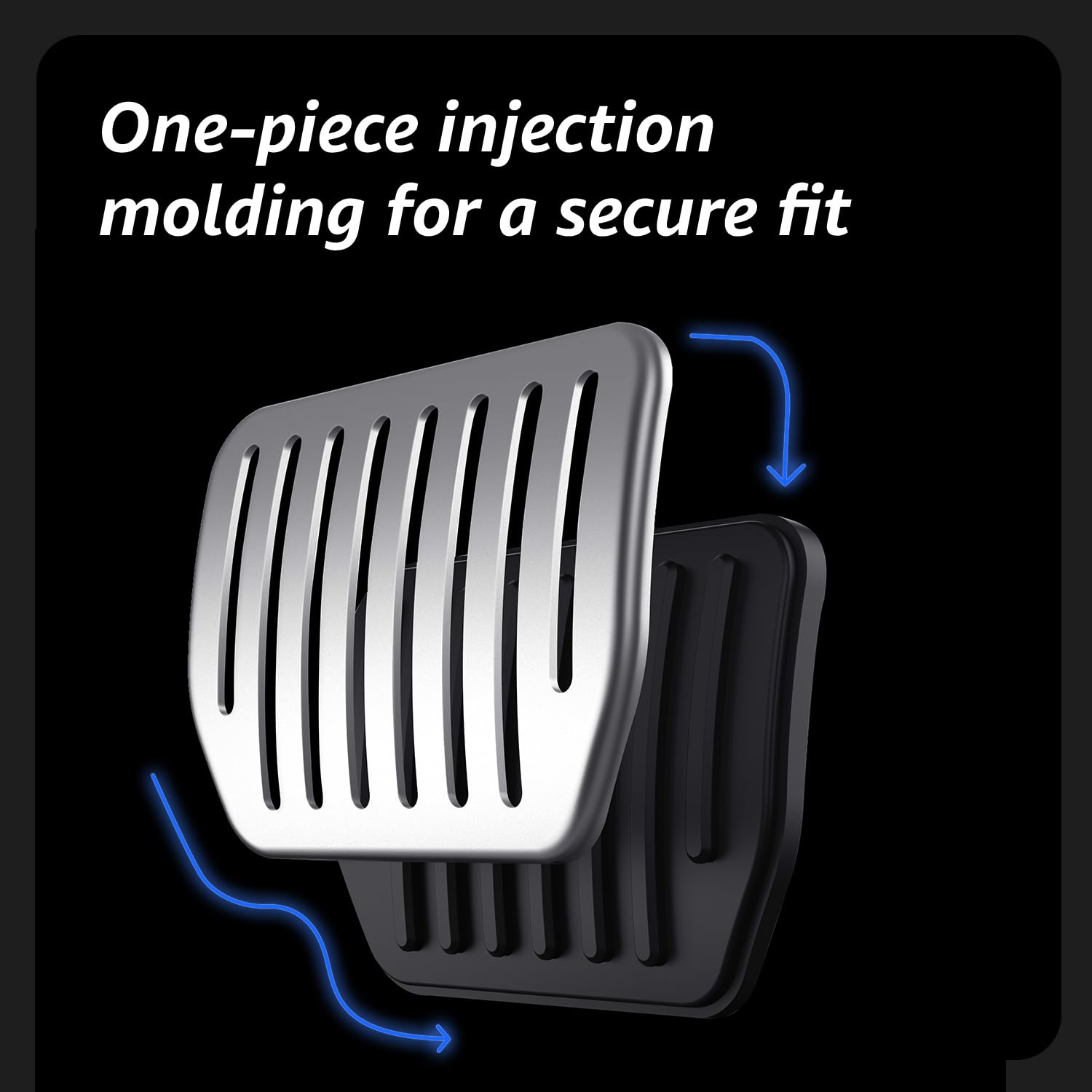 Topfit For Tesla Performance Pedal Pads Cover Foot Aluminum Non-Slip Pedals For Model Y(Juniper) Model 3(Highland) And Tesla Mod