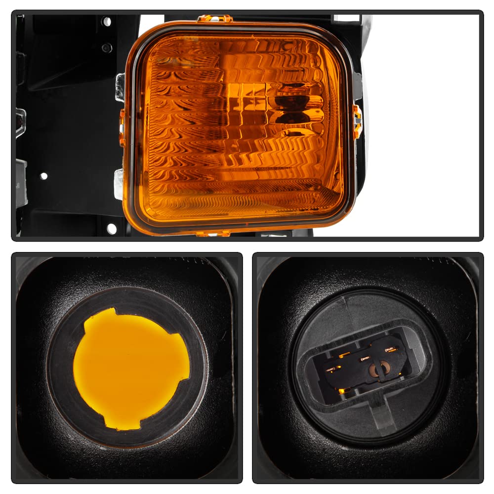 Acanii - For 2006 2007 2008 2009 2010 Hummer H3 09-10 H3T Factory Headlights Headlamps Replacement Pair Set Left+Right