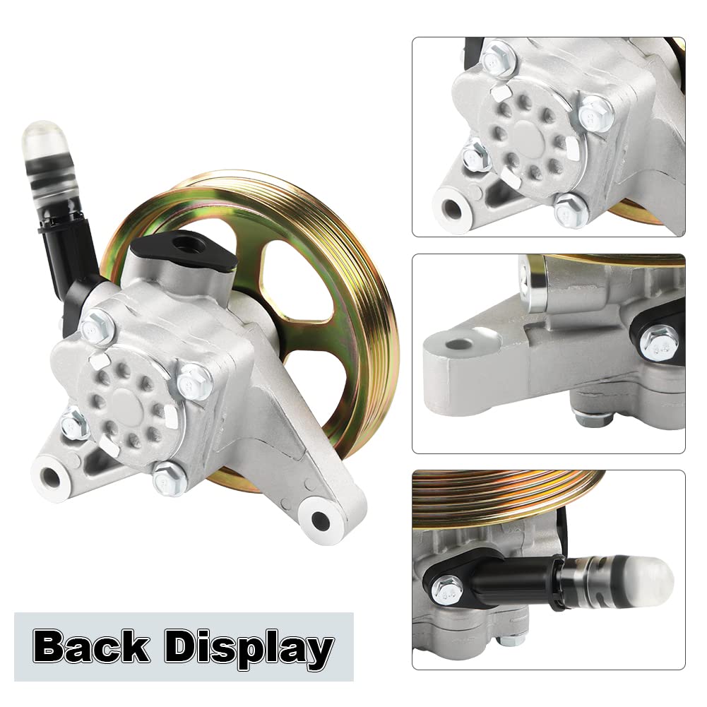 Wmphe Power Steering Pump With Pulley Compatible With Honda Pilot 2005 2006 2007 2008, Honda Odyssey 2005 To 2010, Acura Mdx 2007 To 2013, Replacement For Oem 21-5442, 56110-Rgl-A03, 56110-Pvj-A01