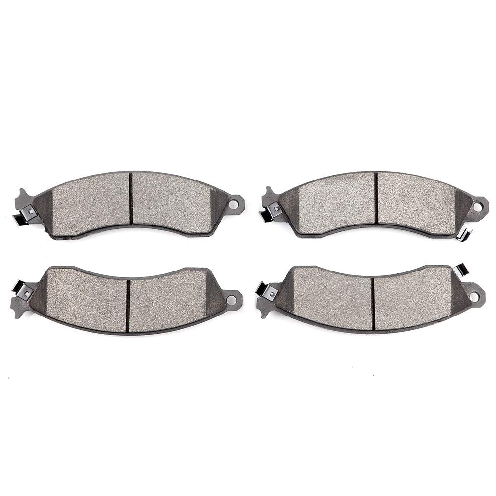 Cciyu D412 Front Ceramic Brake Pads Kits 4Pcs Fit For 1985-1992 For Chevrolet Camaro,1988-1996 For Chevrolet Corvette,1994-2001