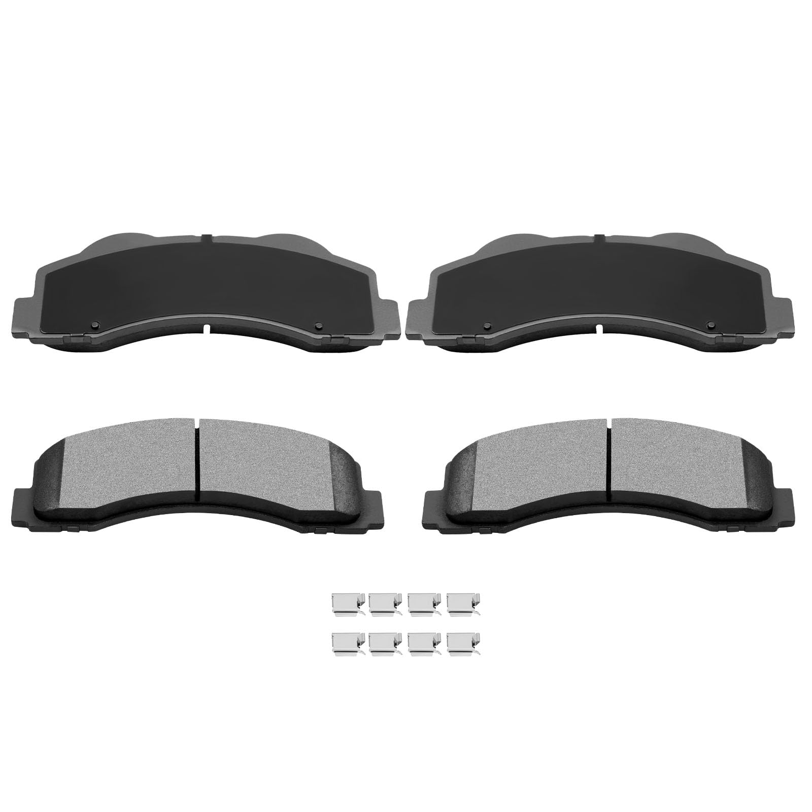 Automuto 4Pcs Front Semi-Metallic Disc Brake Pads Set D1414 For Ford For Expedition 2010-2019, For Ford For F-150 2010-2019,For