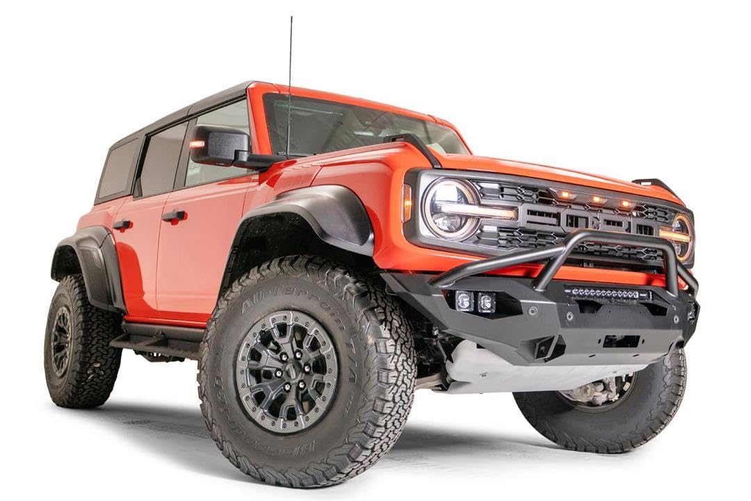 Fab Fours BR22-X5752-1 Matrix Front Bumper for 22-23 Ford Bronco - Black with Pre-Runner Guard