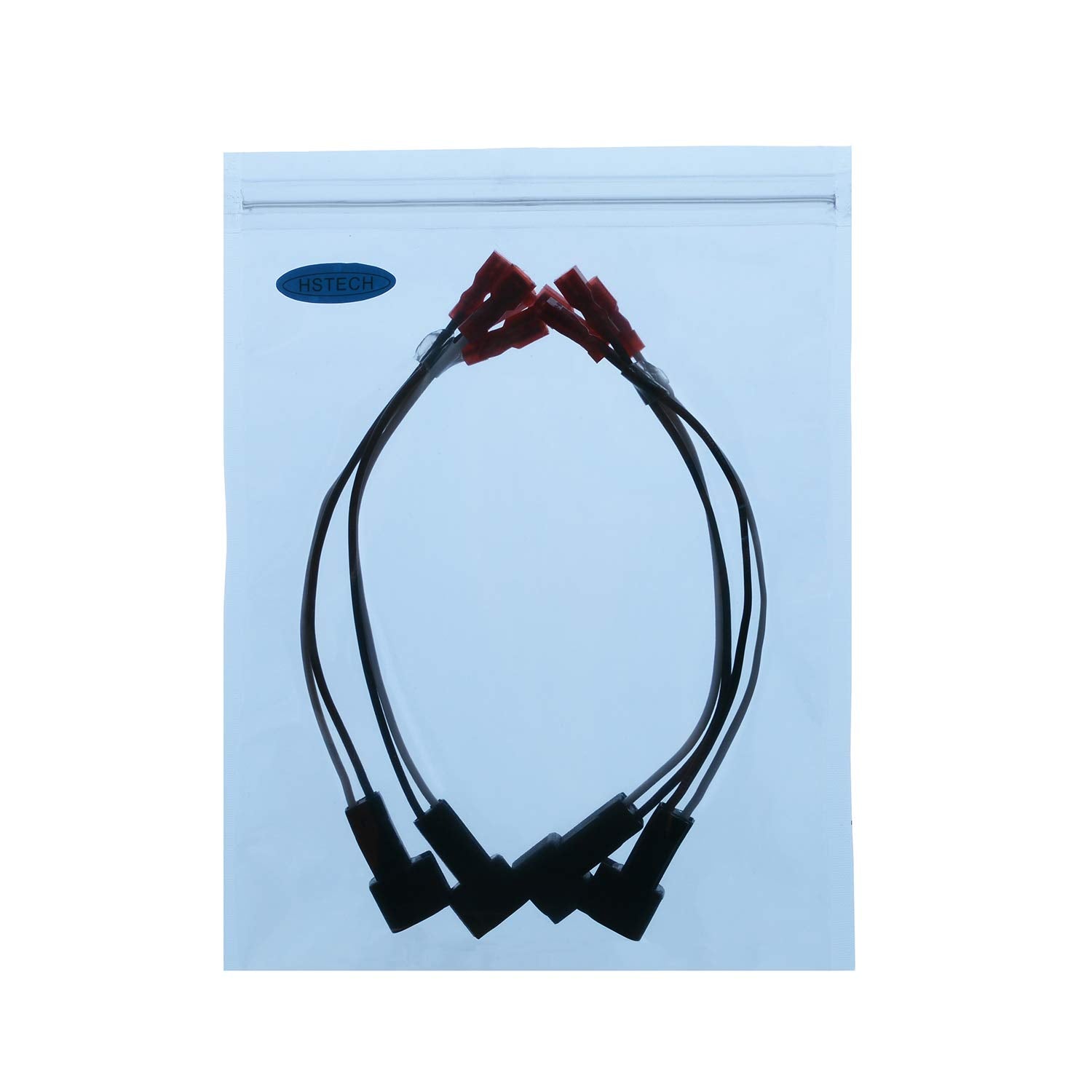 Hstech 72-5600 2 Pairs (4 Pack) Wire Cable Wiring Harness For Ford Lincoln Mercury Mazda Speakers Adapter Connector Adaptor Plug