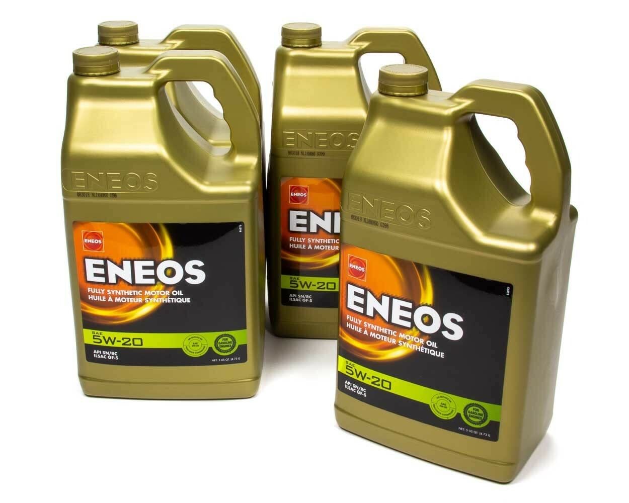 ENEOS 5W-20 Fully Synthetic Motor Oil (5-Quart, Case of 4)