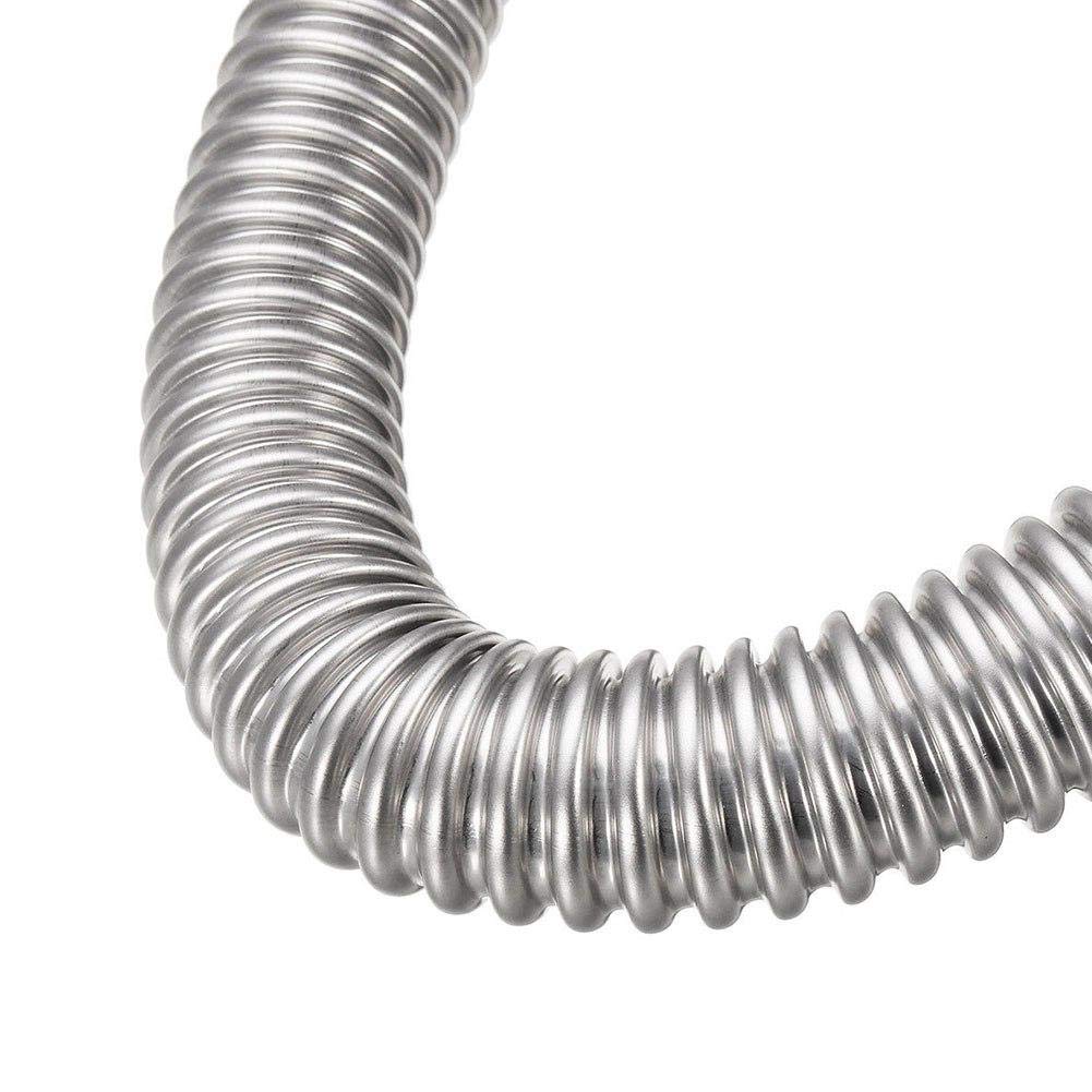 1 Inch Stainless Steel Exhaust Pipe Parking Air Heater Fuel Tank Diesel Gas Vent Hose Length 60Cm