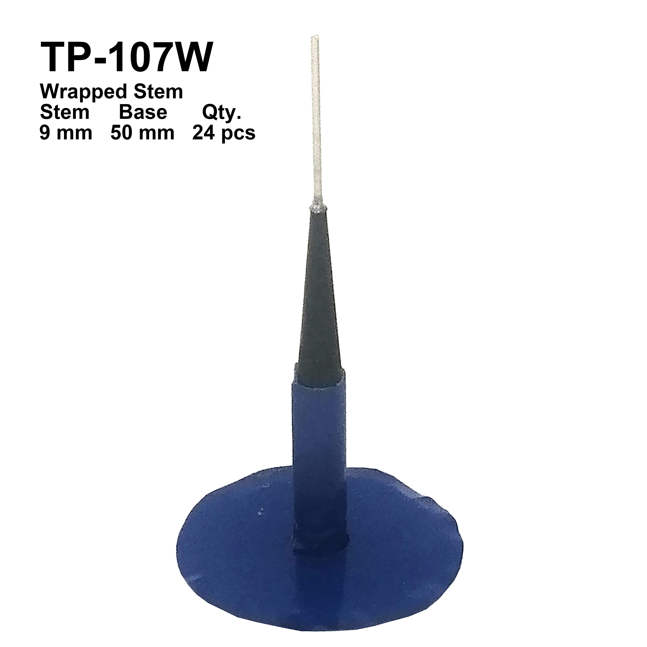 ZERINT TP-107W Combination Repair Unit, Tire Repair Patch Plug 3/8'' x 2'' Wrapped stem 24 pcs