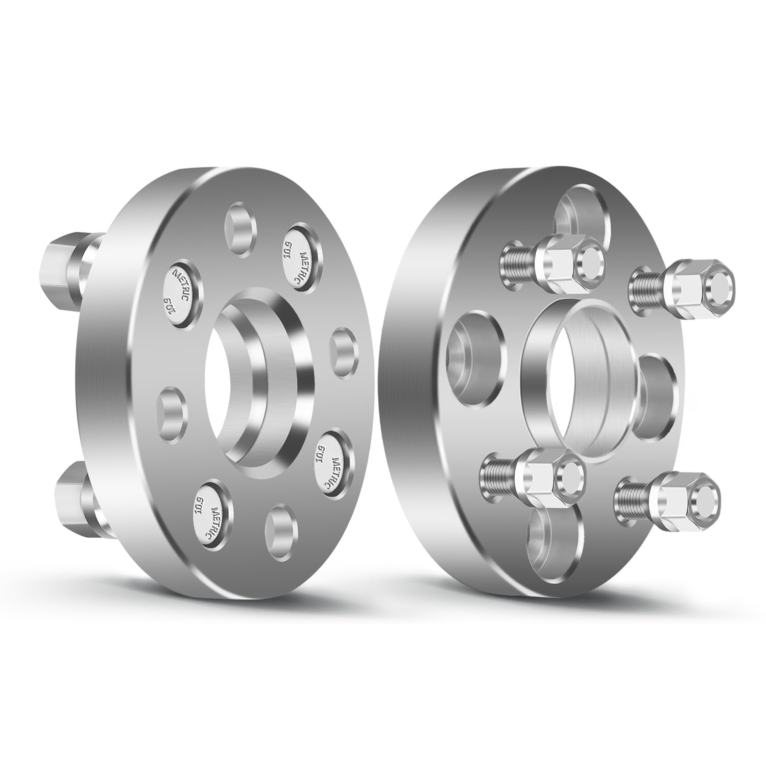 OCPTY 4x100 to 4x100 Wheel Spacers for Accord for Civic for Civic del Sol for CRX for EL for Fit 1 inch 12x1.5 Studs 56.1mm Hub Bore Forged Hub Centric Wheel Spacers 4 lug 2PCS