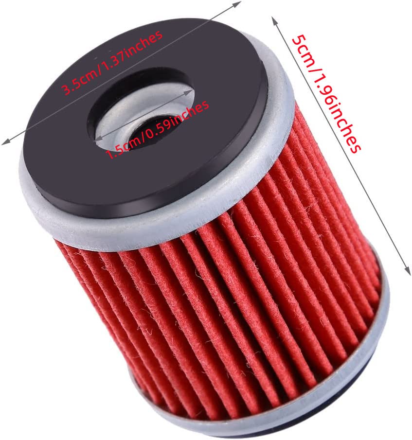 6-Pack Oil Filter Oil Filters Replacement Fit For Yamaha Yz250 Xt250 Ybr250 Yfz450 Yfz450R Yfz450W Yfz450X Yfz459R Yz250F Yz450F